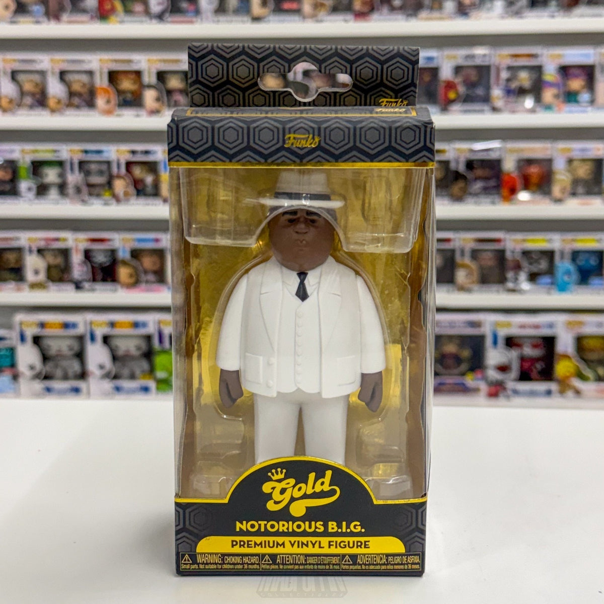 Funko Gold Notorious B.I.G. Biggie Smalls Suit Music Rap Hip Hop Vinyl Figure