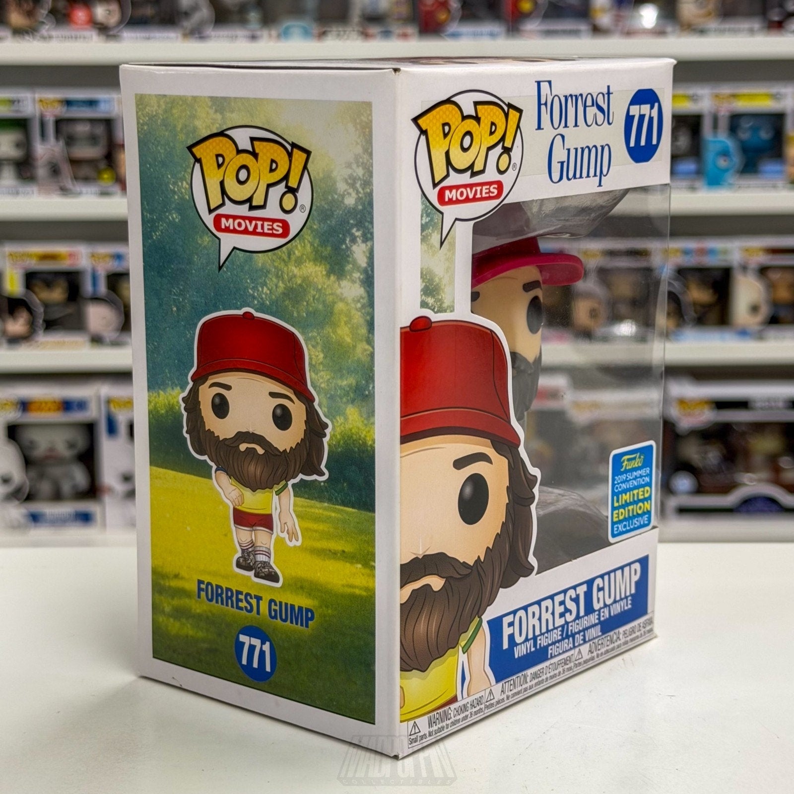 Funko Pop Movies Forrest Gump Beard SDCC 771 Comedy Drama Chocolate Vinyl Figure