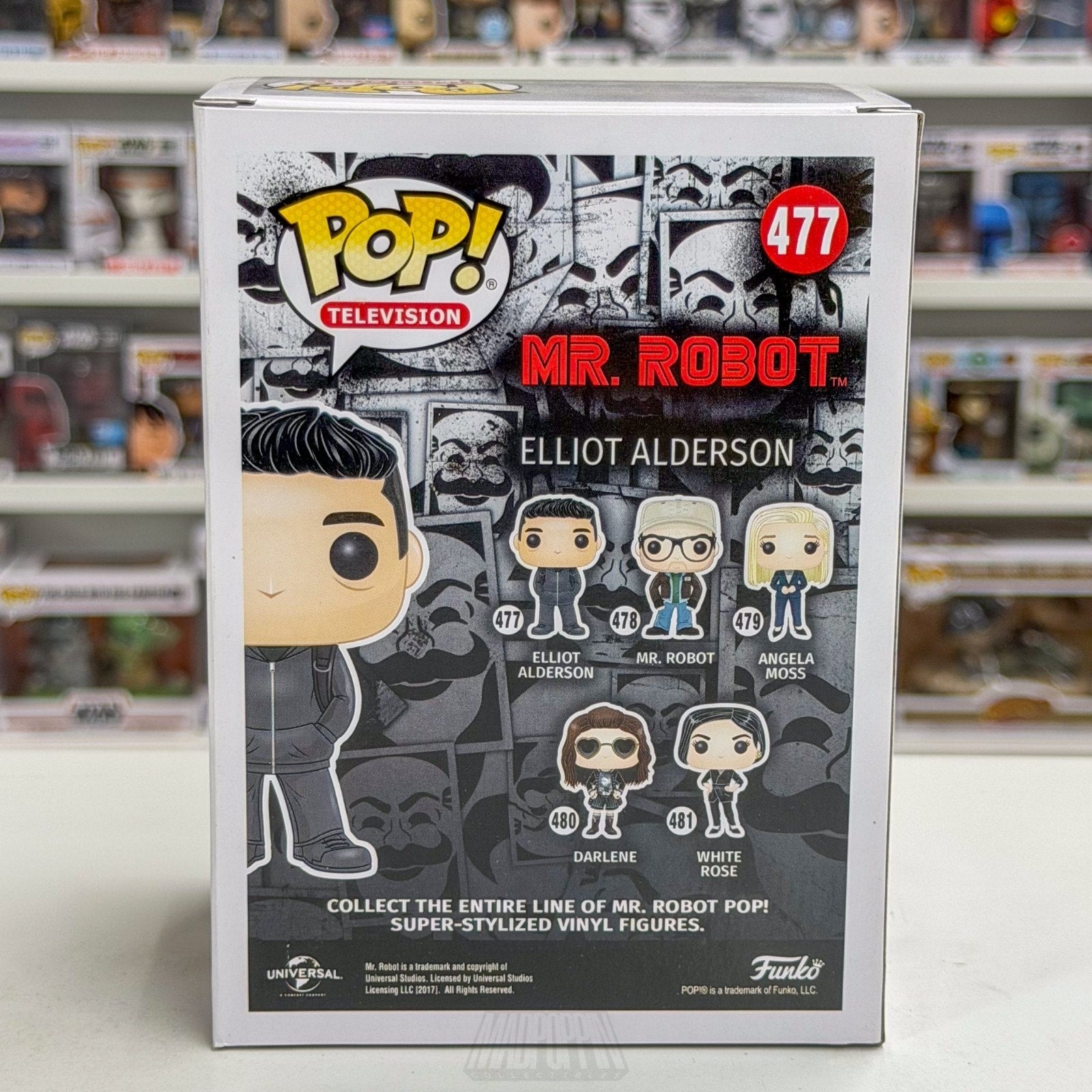 Funko Pop TV Mr Robot Elliot Alderson 477 Cybersecurity Hacker Toy Vinyl Figure
