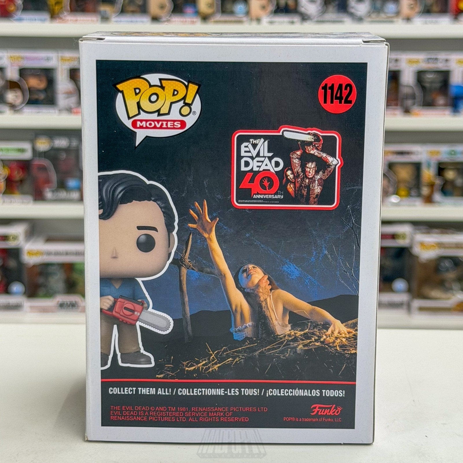 Funko Pop Movies Evil Dead Ash Williams w/Chainsaw 1142 Horror Toy Vinyl Figure