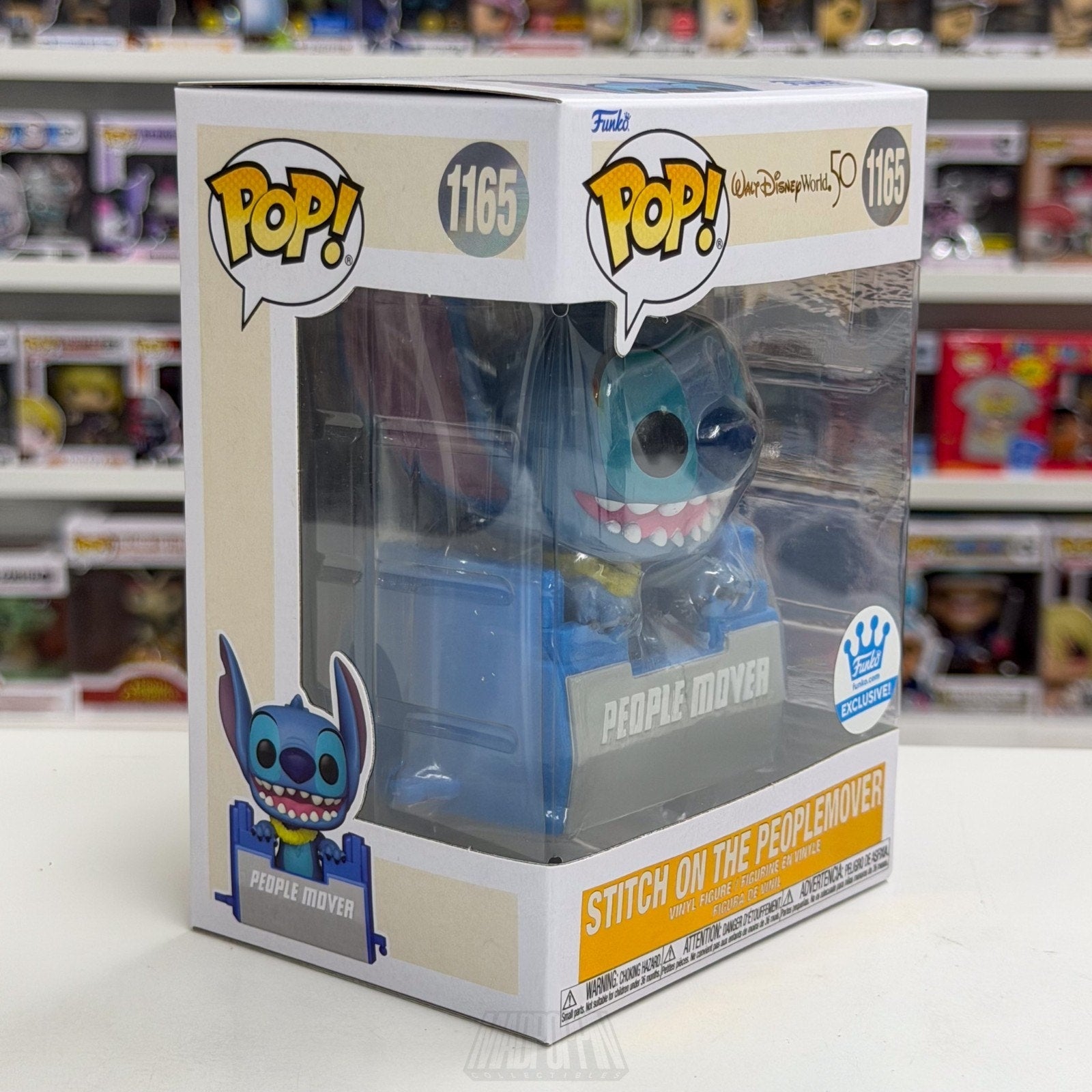 Funko Pop Disney Stitch Peoplemover Exclusive 1165 Experiment 626 Vinyl Figure