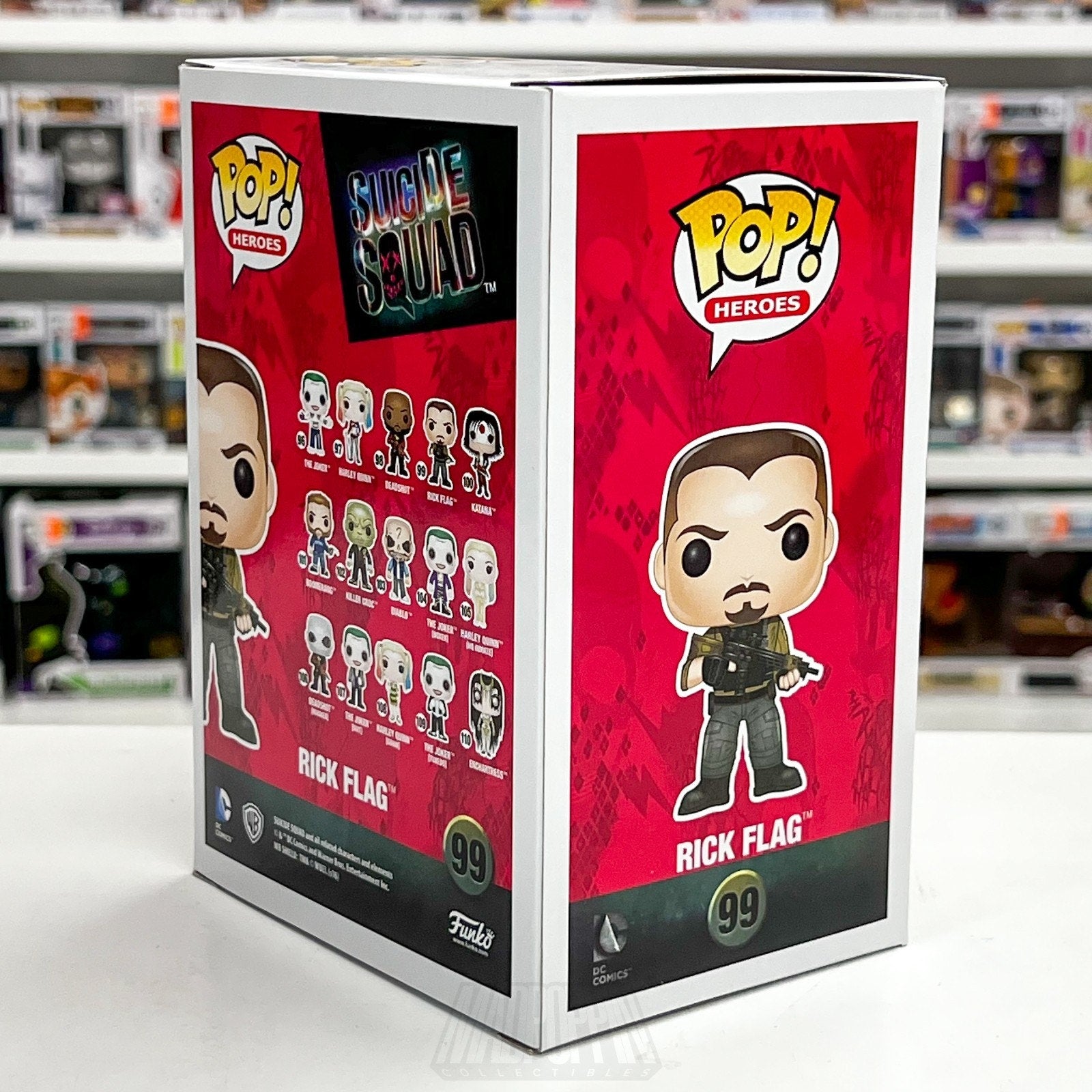 Funko Pop Heroes Suicide Squad Rick Flag 99 DC Comics Movie Vinyl Figure Brave