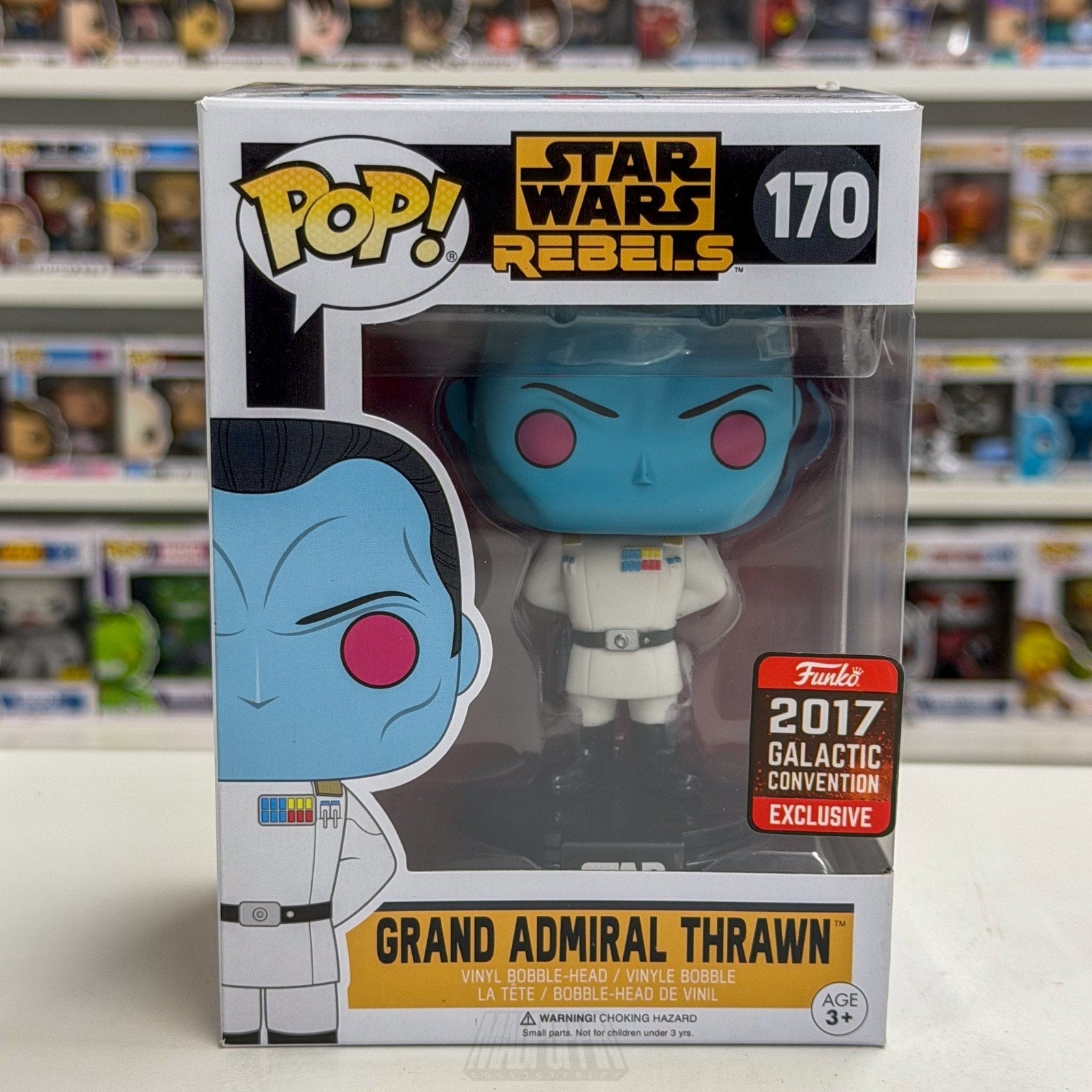 Funko Pop Star Wars Rebels Grand Admiral Thrawn Galactic Con 170 Vinyl Figure