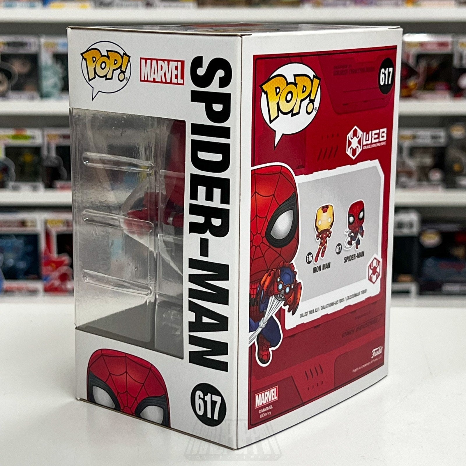 Funko Pop Marvel WEB Spider-Man Disney Parks Exclusive 617 Toy Vinyl Figure
