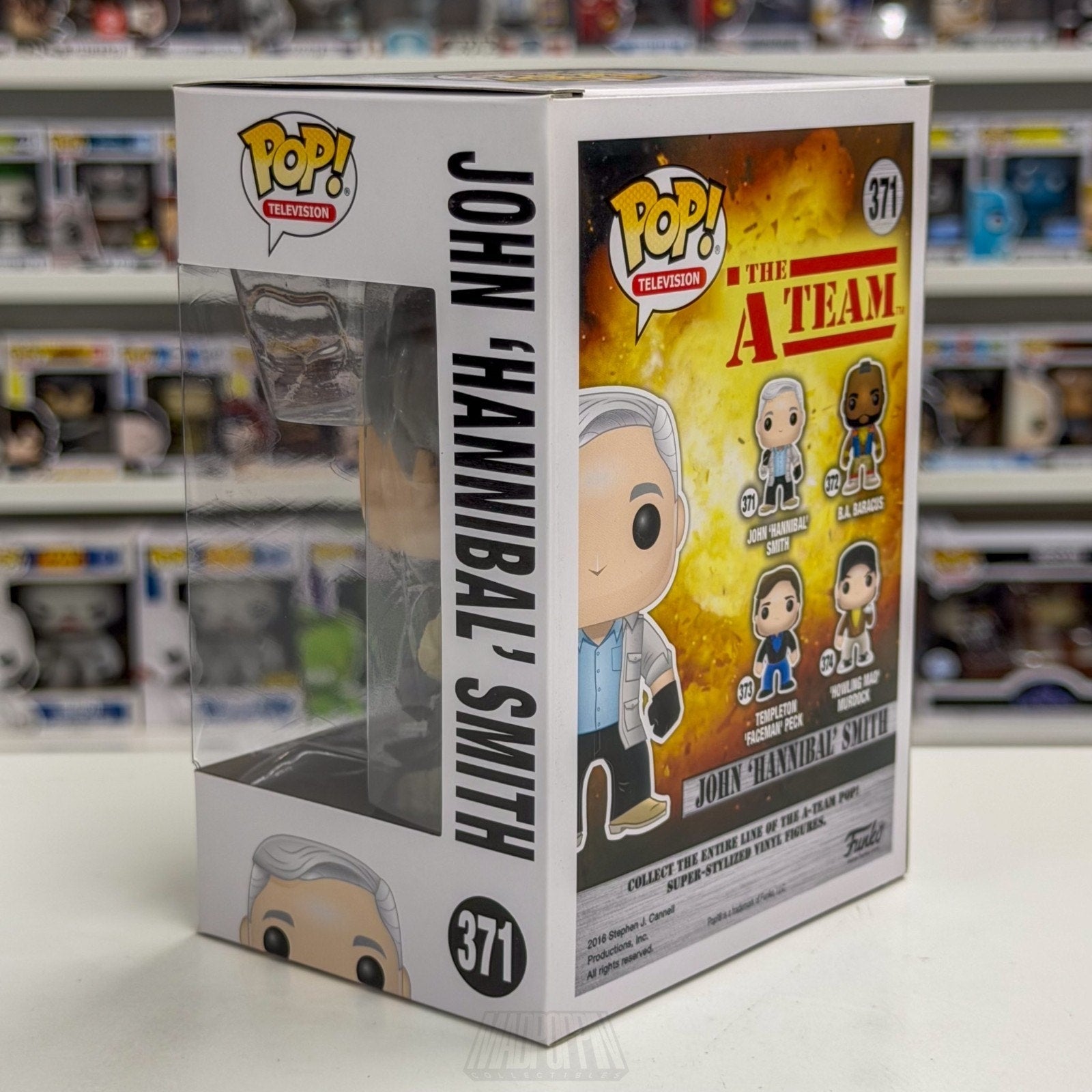 Funko Pop TV A-Team John Hannibal Smith 371 Mercenaries Action Show Vinyl Figure
