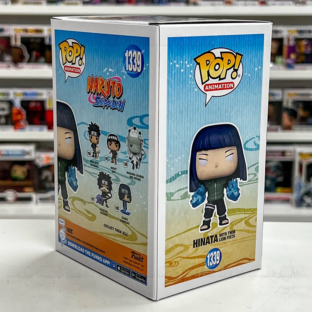 Funko Pop Anime Naruto Hinata Twin Lion Fists Entertainment Earth 1339 Figure