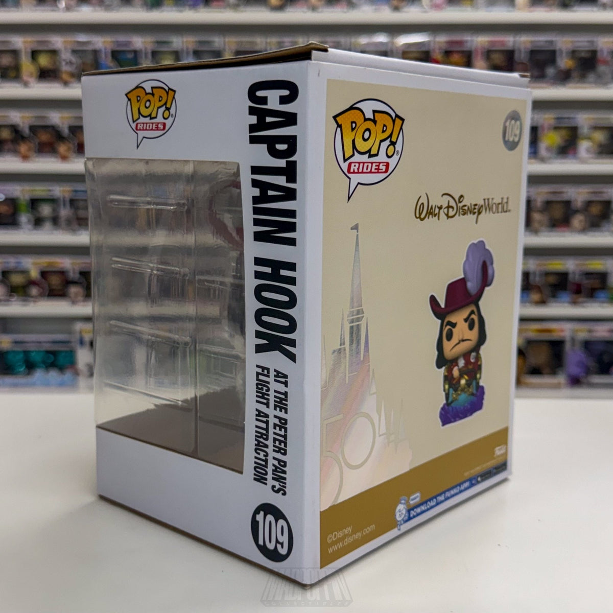 Funko Pop Disney Captain Hook at the Peter Pans Flight Attraction 109 Toy Figure