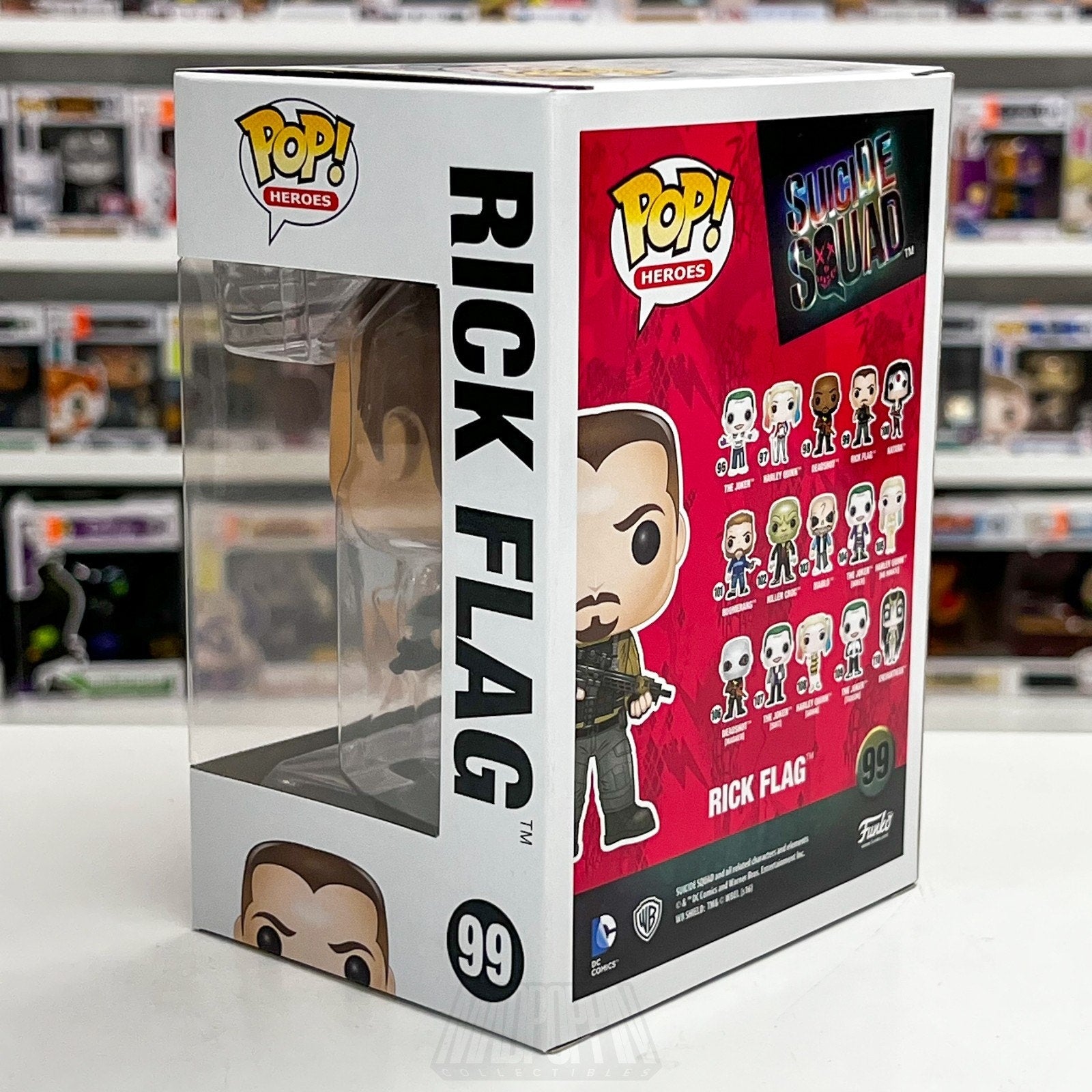 Funko Pop Heroes Suicide Squad Rick Flag 99 DC Comics Movie Vinyl Figure Brave