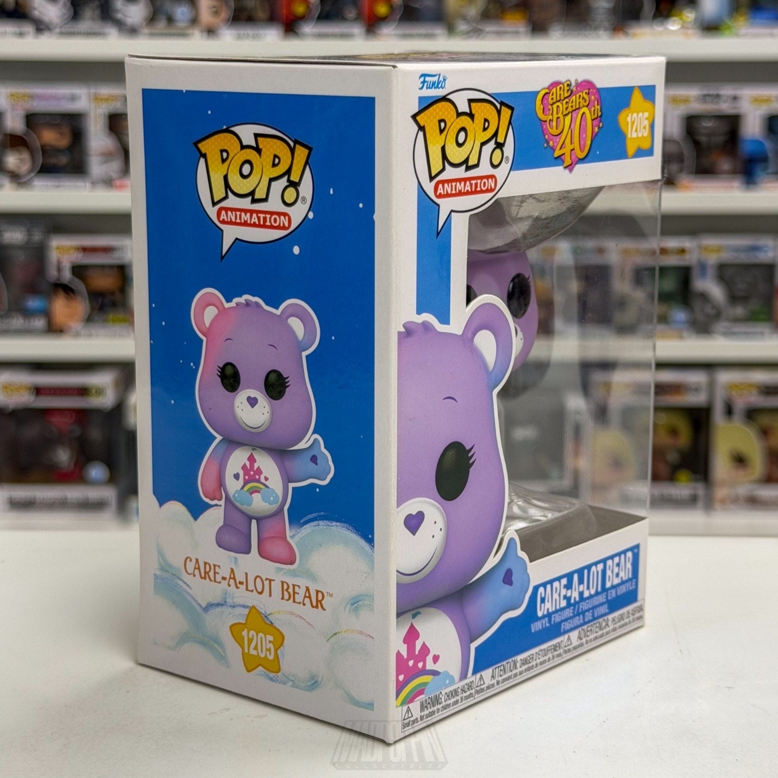 Funko Pop Animation Care Bears Care-A-Lot Bear 1205 Cartoon 80s Toy Vinyl Figure