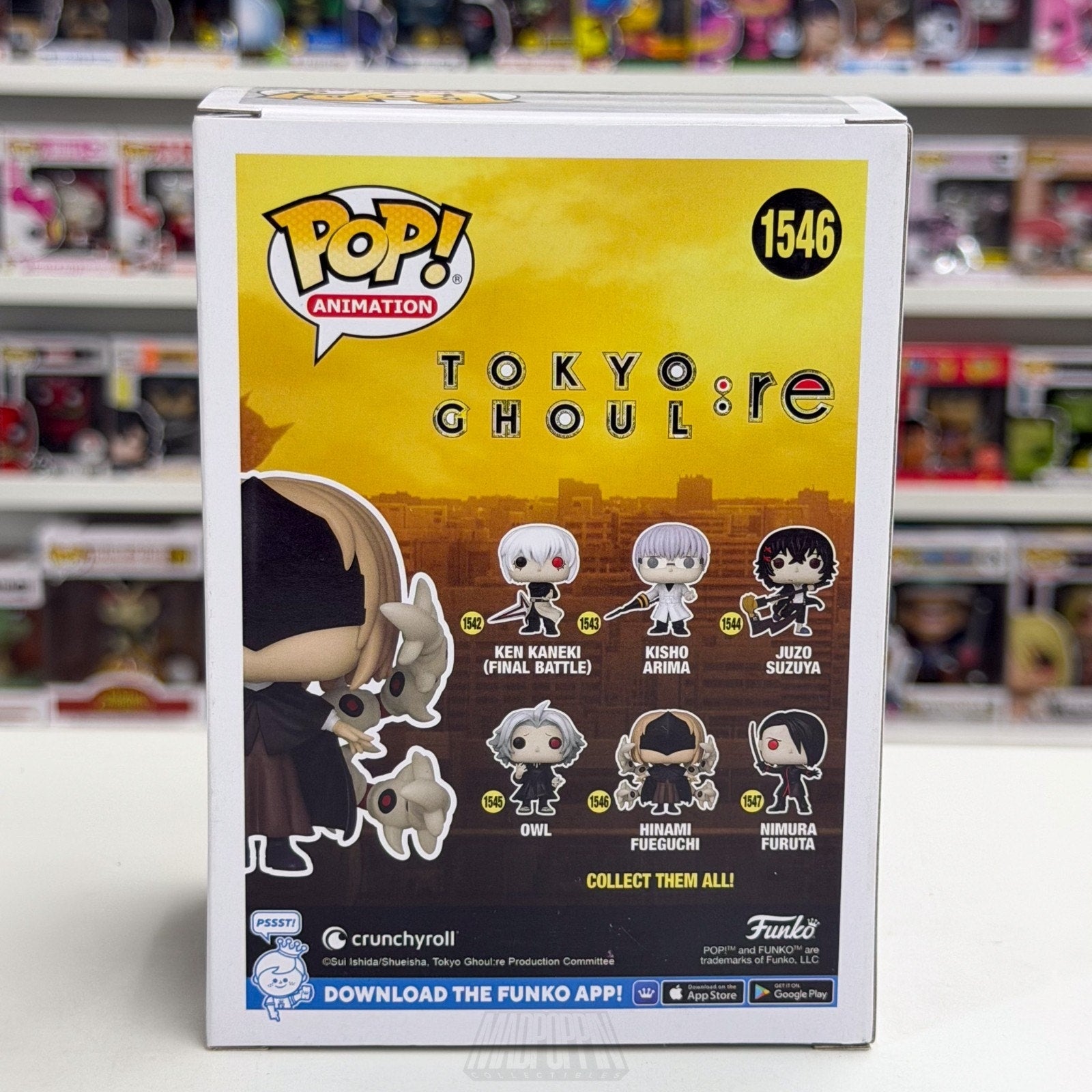 Funko Pop Anime Tokyo Ghoul:re Hinami Fueguchi 1546 Japan Manga Toy Vinyl Figure