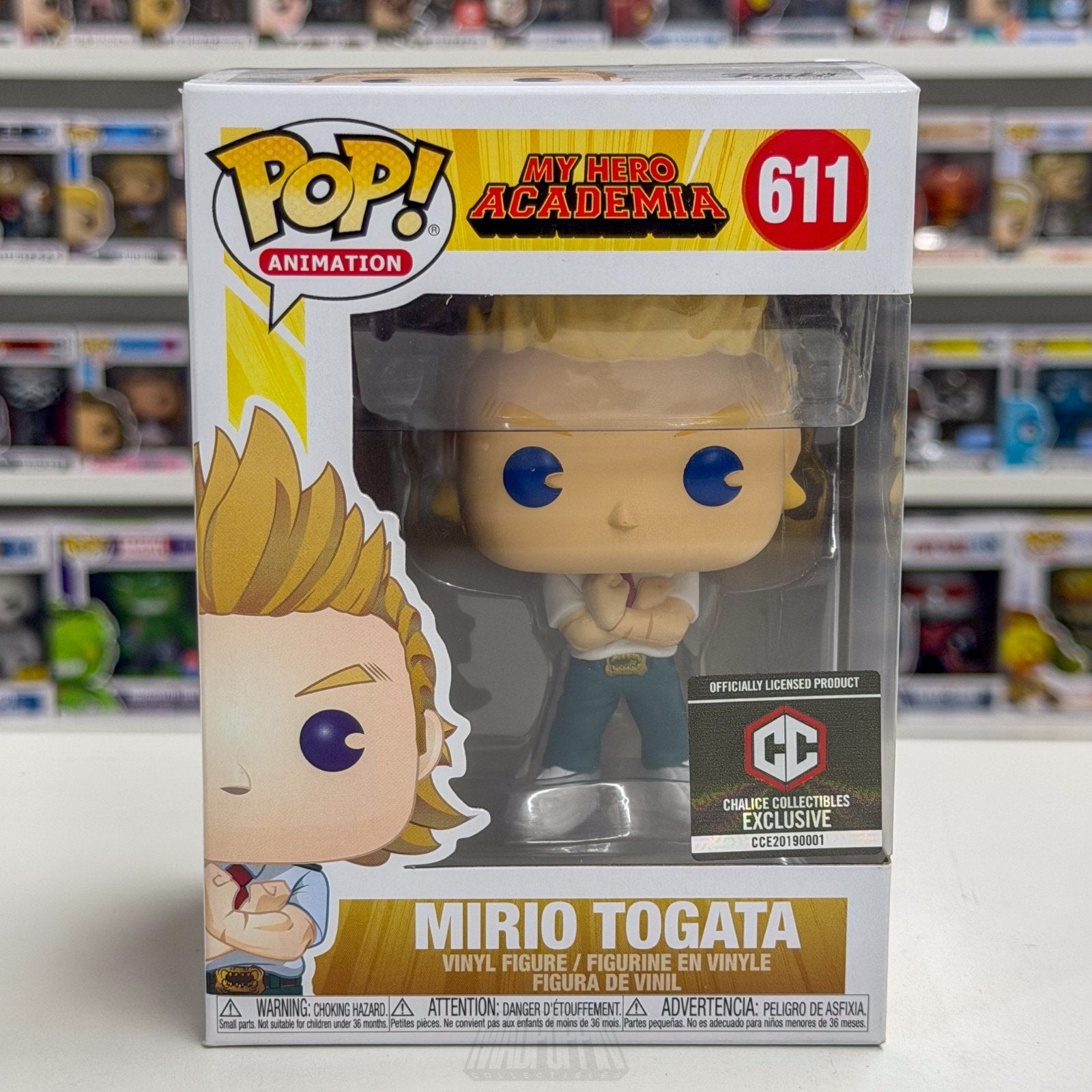 Funko Pop Anime My Hero Academia Mirio Togata Chalice 611 Manga Toy Vinyl Figure