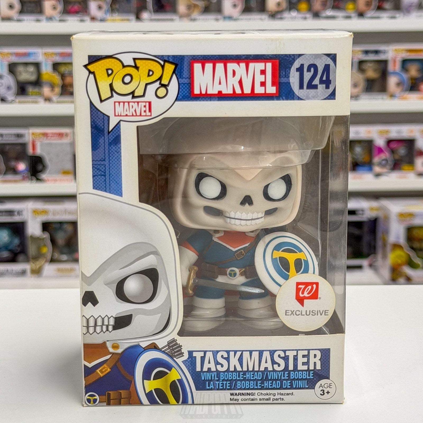 Funko Pop Marvel Taskmaster Walgreens Exclusive 124 Mercenary Toy Vinyl Figure