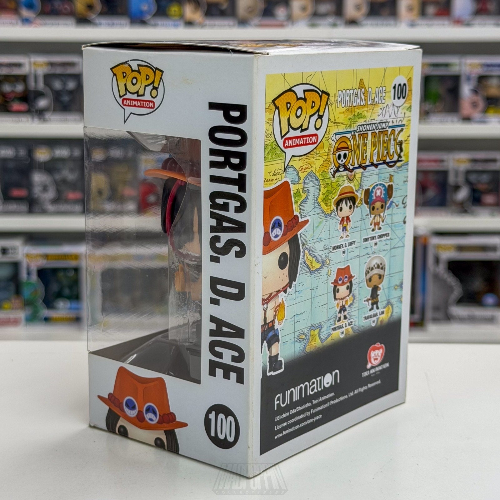 Funko Pop Anime One Piece Portgas D Ace 100 ORIGINAL 2016 RELEASE Manga Figure