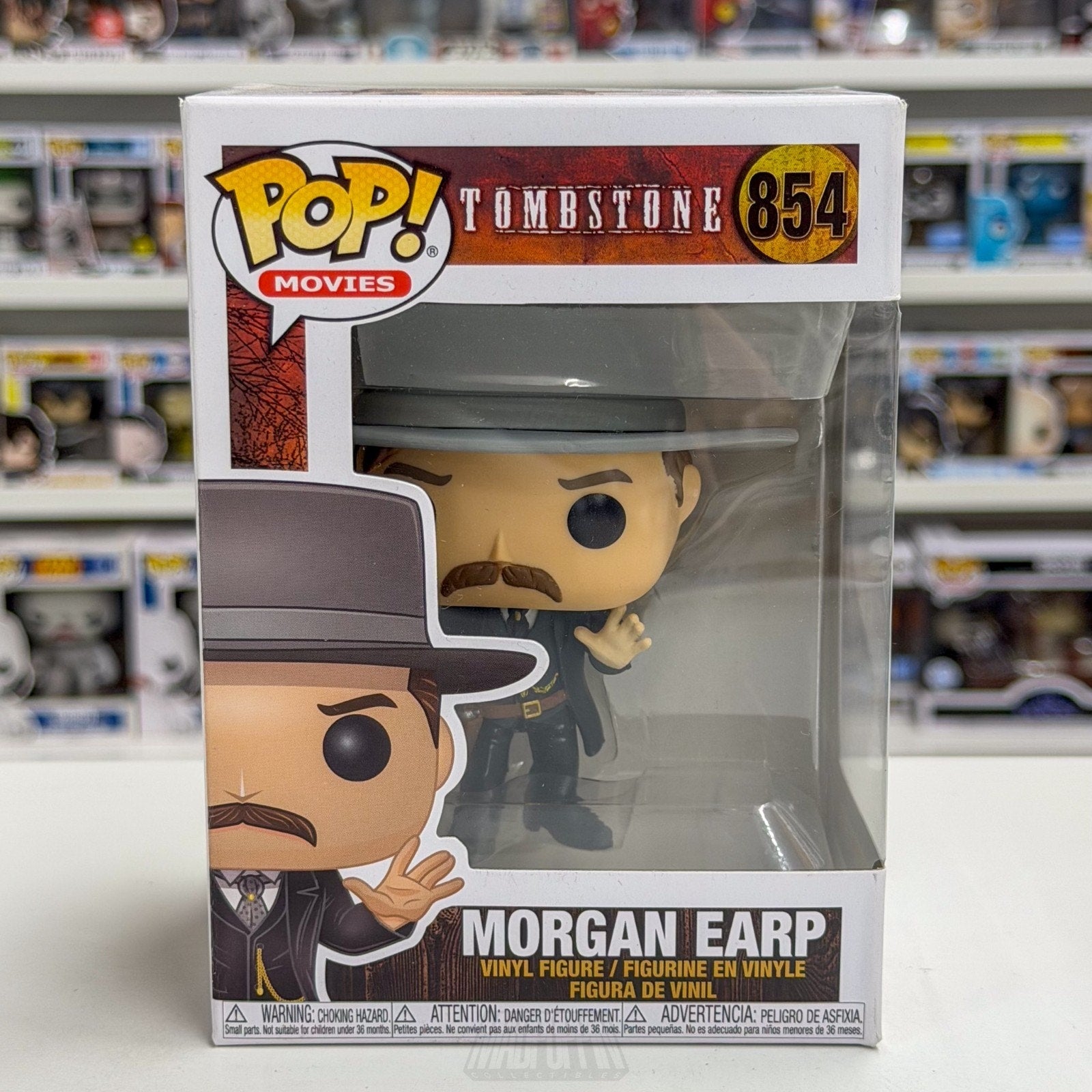 Funko Pop Movies Tombstone Morgan Earp 854 Western Cowboy Outlaws Vinyl Figure