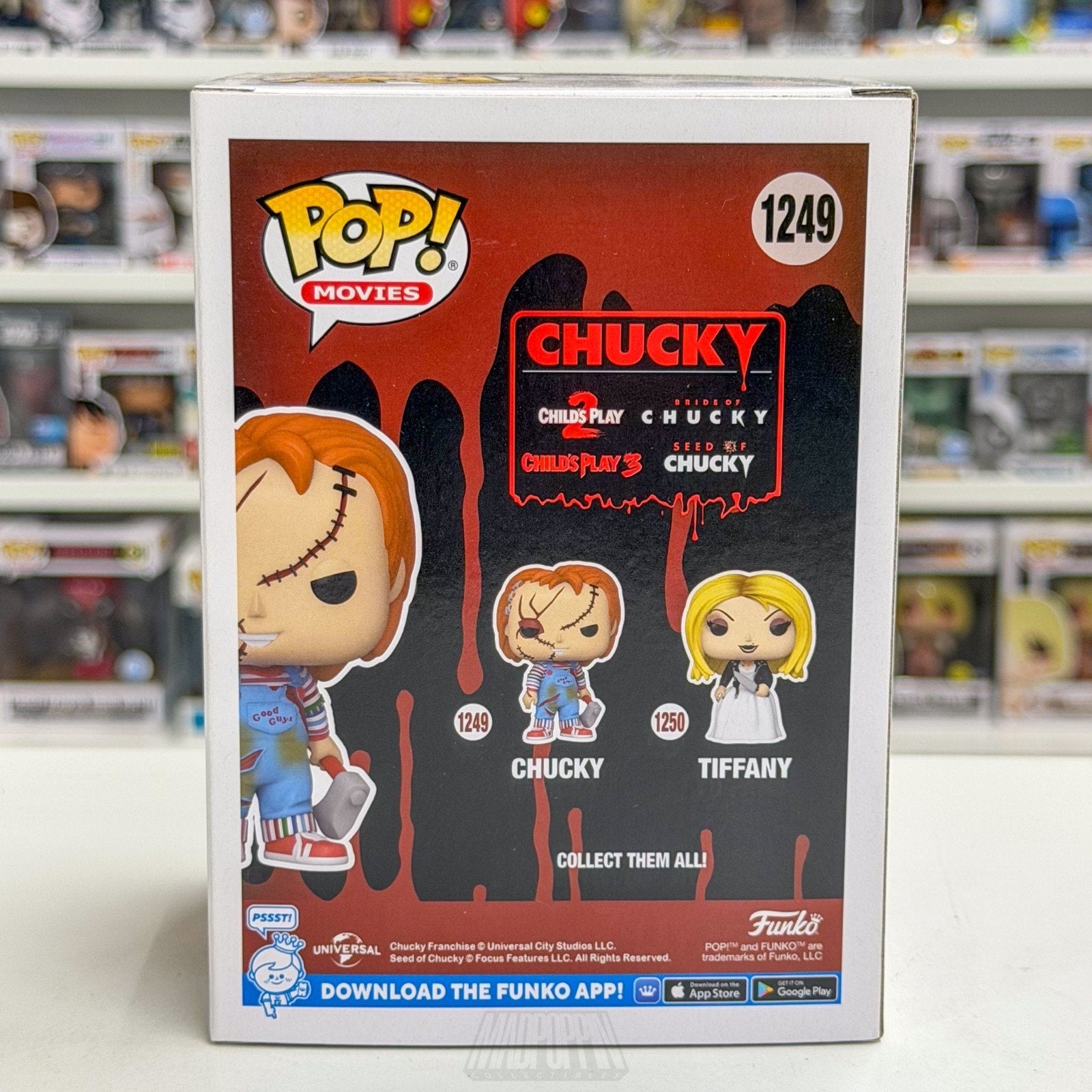 Funko Pop Movies Bride of Chucky Axe 1249 Good Guy Doll Horror Toy Vinyl Figure