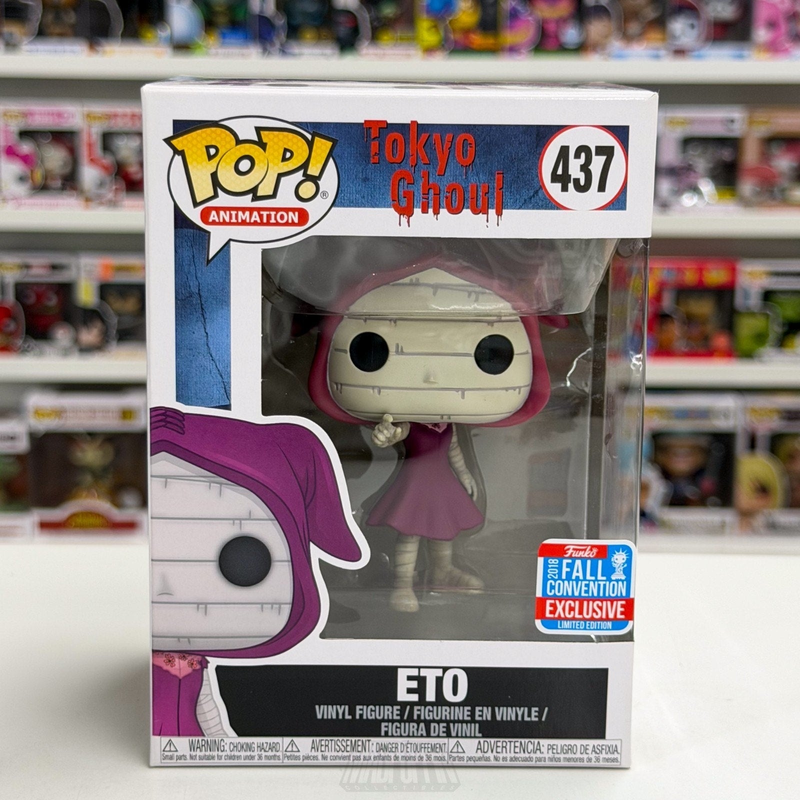 Funko Pop Anime Tokyo Ghoul Eto NYCC Con 437 Japan Dark Manga Toy Vinyl Figure