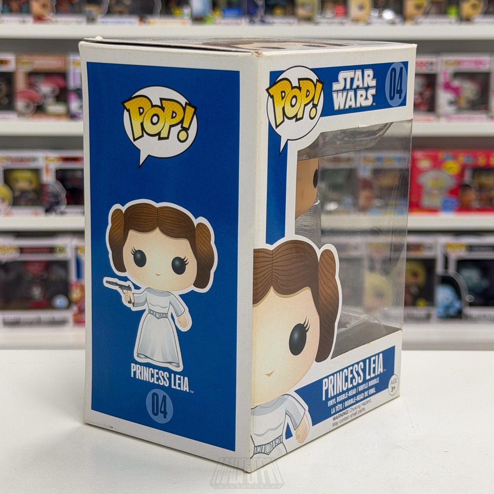 Funko Pop Star Wars Princess Leia 2015 Blue Box 04 Jedi Force Toy Vinyl Figure