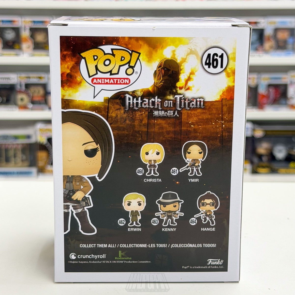Funko Pop Anime Attack on Titan Ymir 461 Auto Elizabeth Maxwell JSA Vinyl Figure