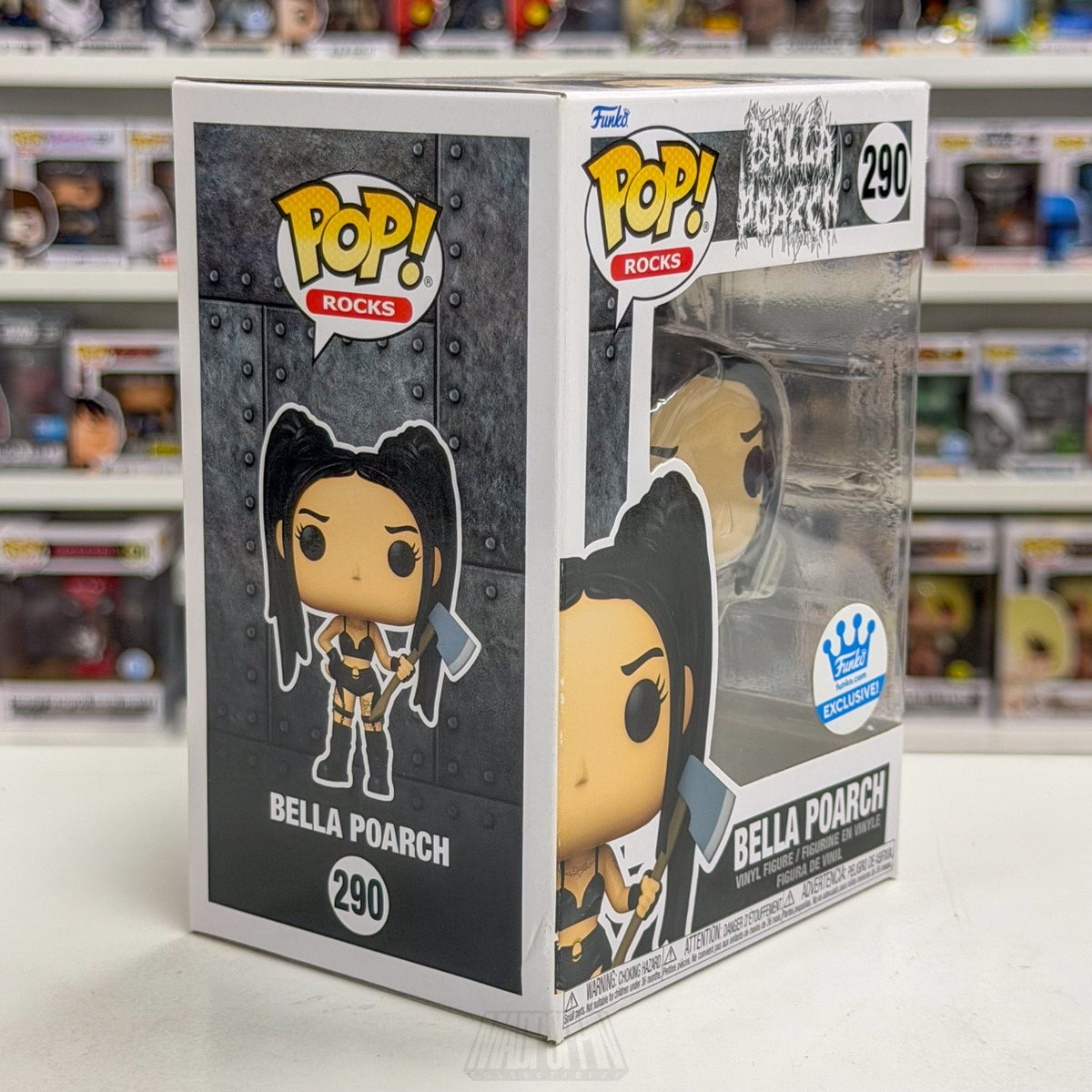 Funko Pop Rocks Bella Poarch w/Axe Exclusive 290 Social TikTok Toy Vinyl Figure