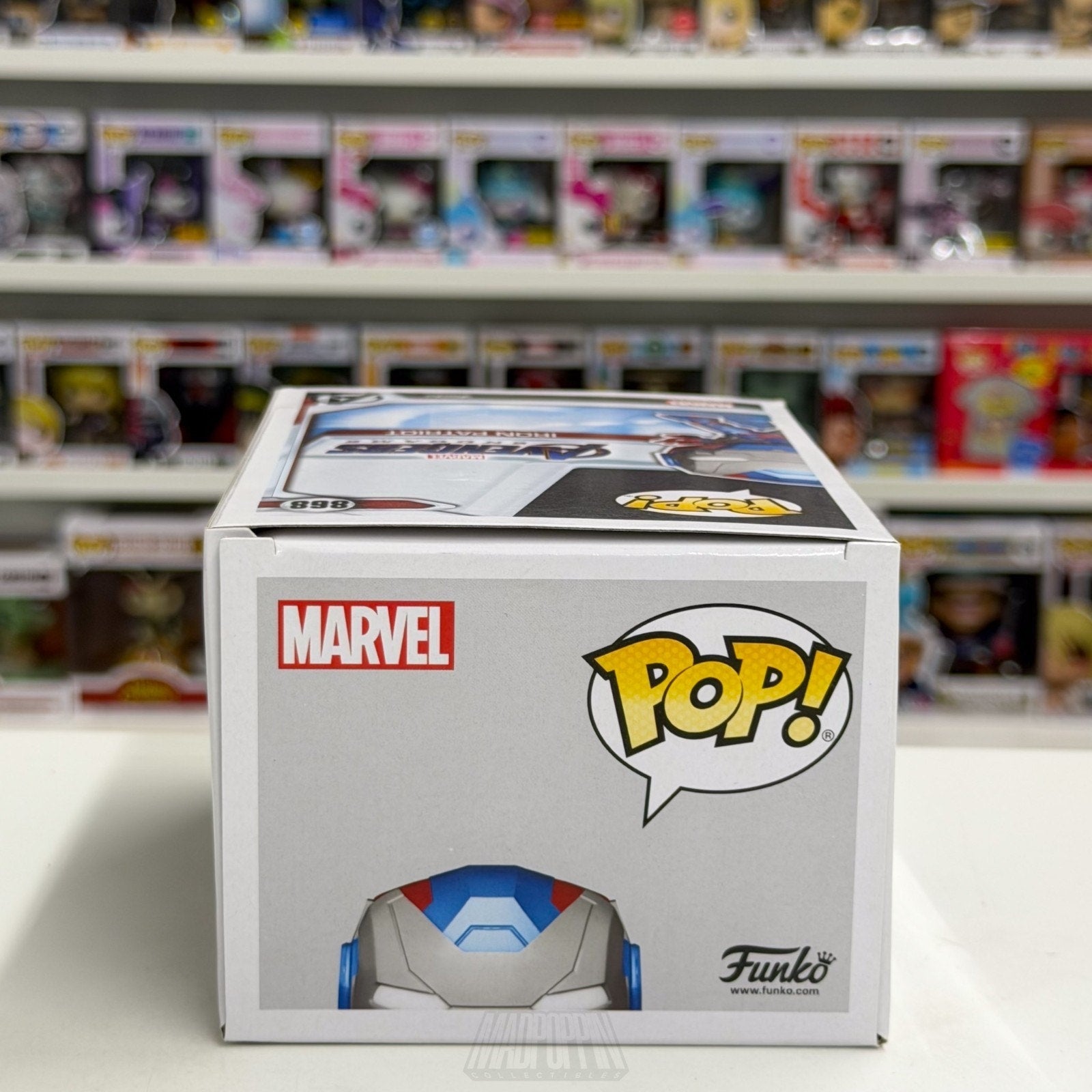 Funko Pop Marvel Avengers Endgame Iron Patriot Metallic Exclusive 868 Toy Figure