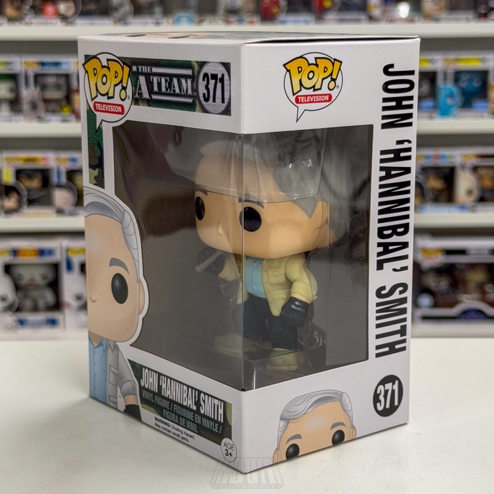 Funko Pop TV A-Team John Hannibal Smith 371 Mercenaries Action Show Vinyl Figure