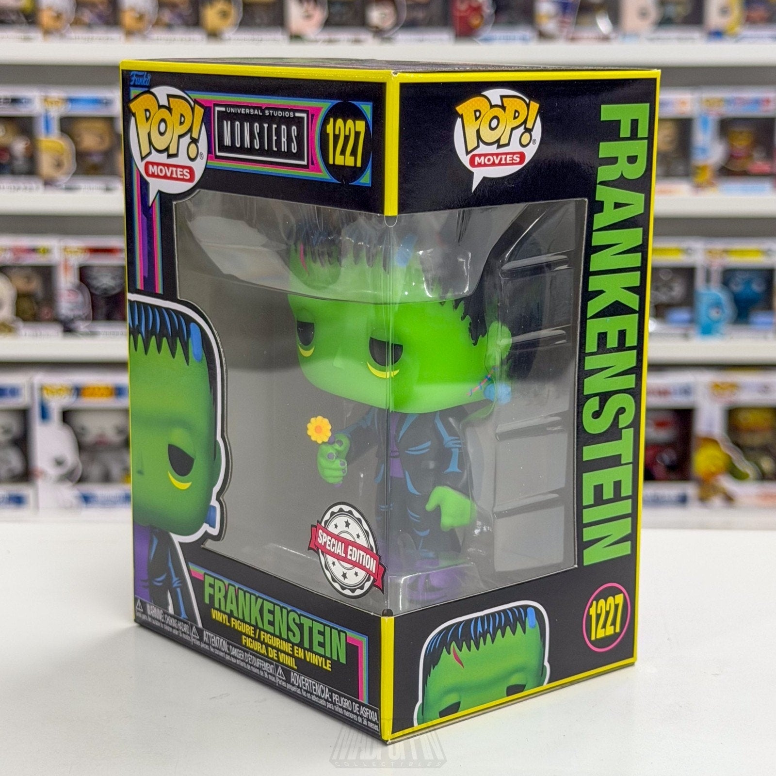 Funko Pop Movies Monsters Frankenstein Blacklight Special Edition 1227 Figure