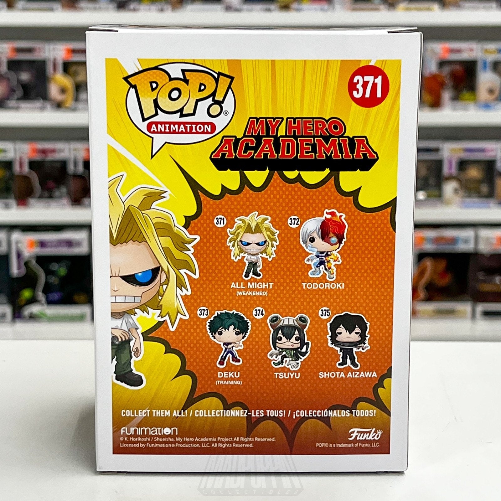 Funko Pop Anime My Hero Academia All Might Weakened 371 Toshinori Vinyl Figure