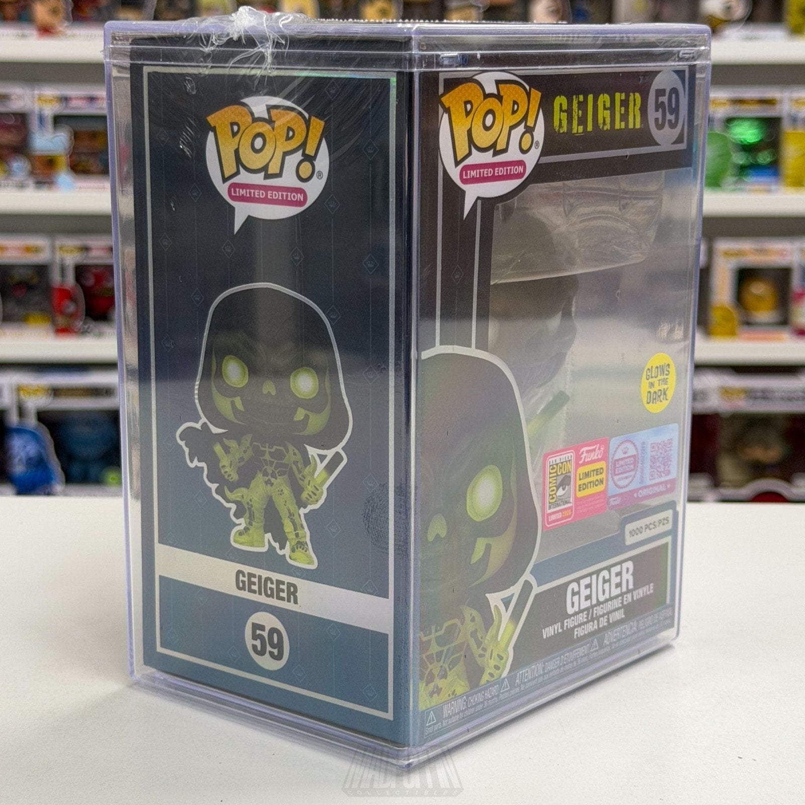 Funko Pop Comics Tariq Geiger Glow 59 LE 1000 PCS SDCC 2026 Toy CON STICKER
