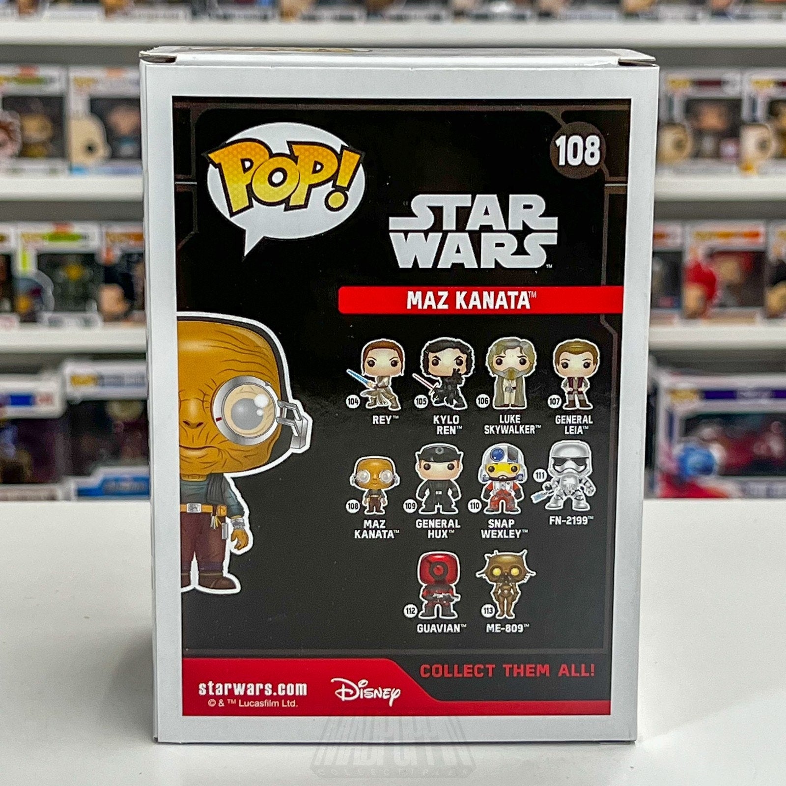 Funko Pop Star Wars Episode VII Force Awakens Maz Kanata 108 Toy Vinyl Figure