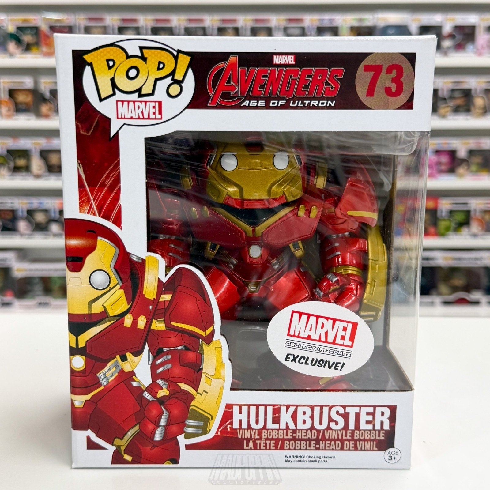 Funko Pop Marvel Collector Corps Hulkbuster 73 Iron Man Armor Vinyl 6" Figure