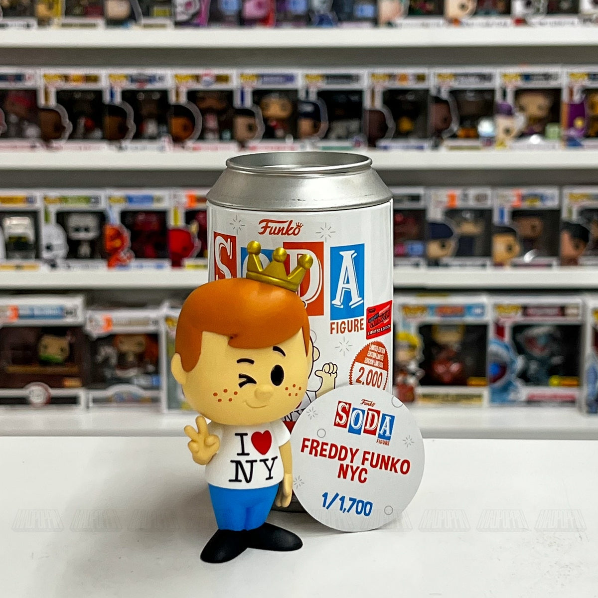 Funko Soda Freddy NYC New York Comic Con Exclusive Limited 1700 pcs LOOSE Figure
