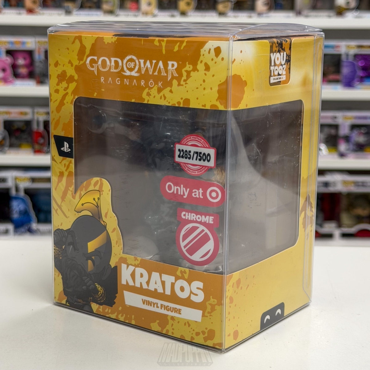 Youtooz God of War Ragnarok Kratos Chrome Target Exclusive 2285/7500 Toy Figure