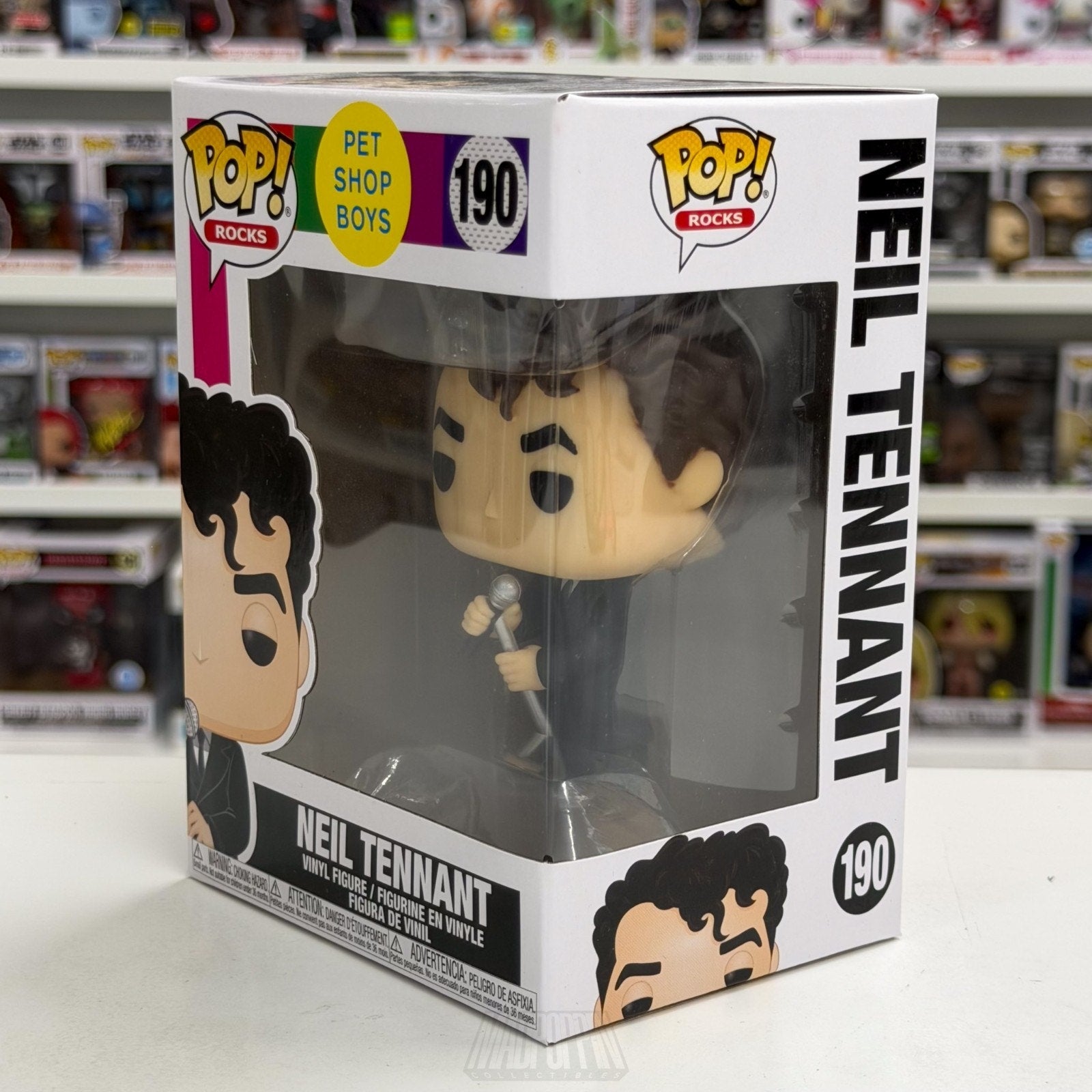 Funko Pop Rocks Pet Shop Boys Neil Tennant 190 New Wave 80s Music Vinyl Figure