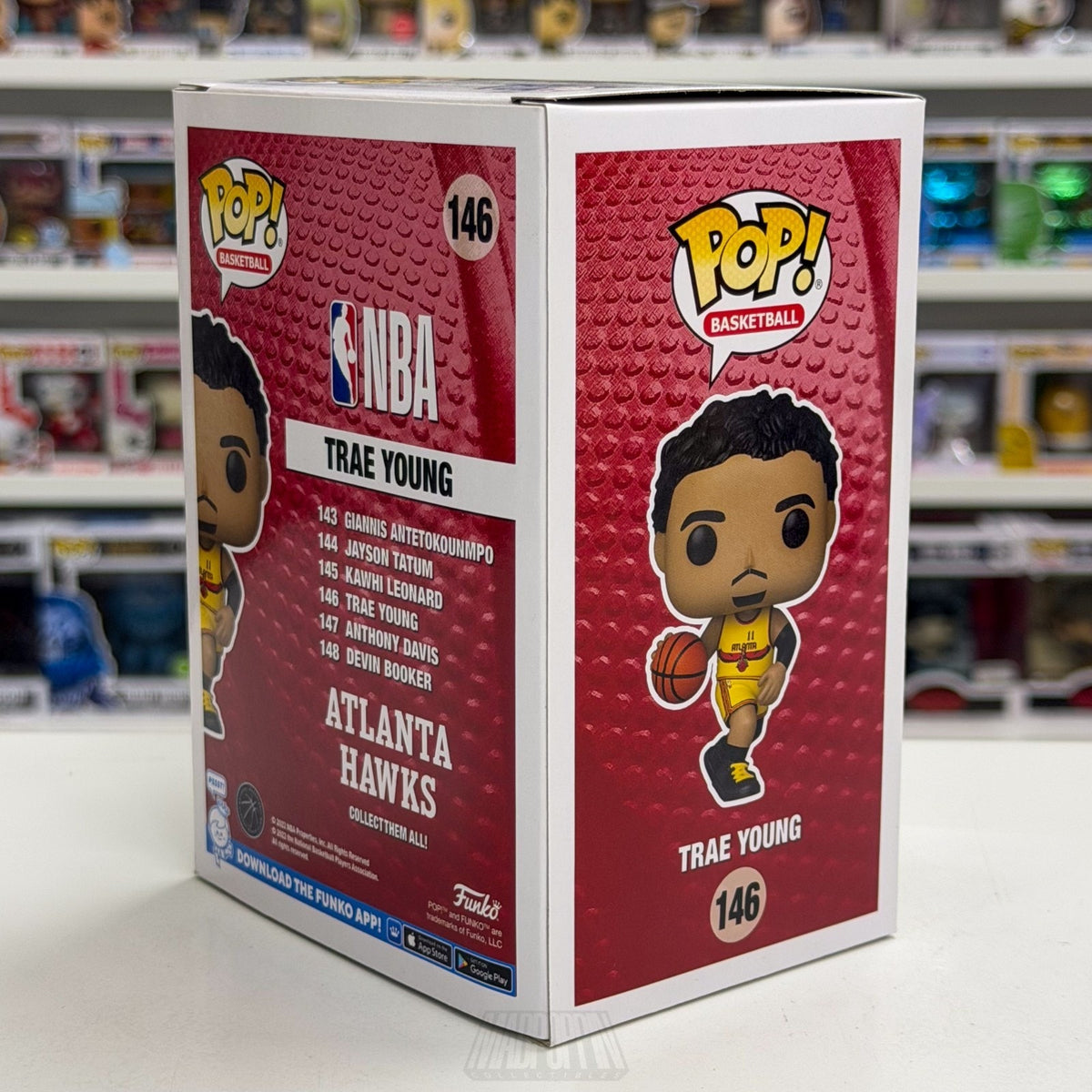 Funko Pop NBA Basketball Atlanta Hawks Trae Young Away Jersey 146 Vinyl Figure