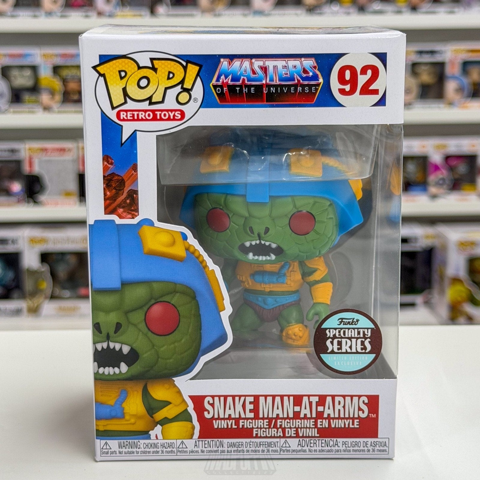 Funko Pop Masters of the Universe Snake Man-at-Arms Specialty Series 92 Figure