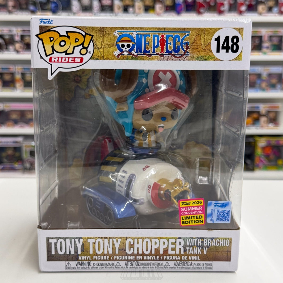 Funko Pop Anime Ride One Piece Tony Chopper Brachio Tank V SDCC 148 Vinyl Figure