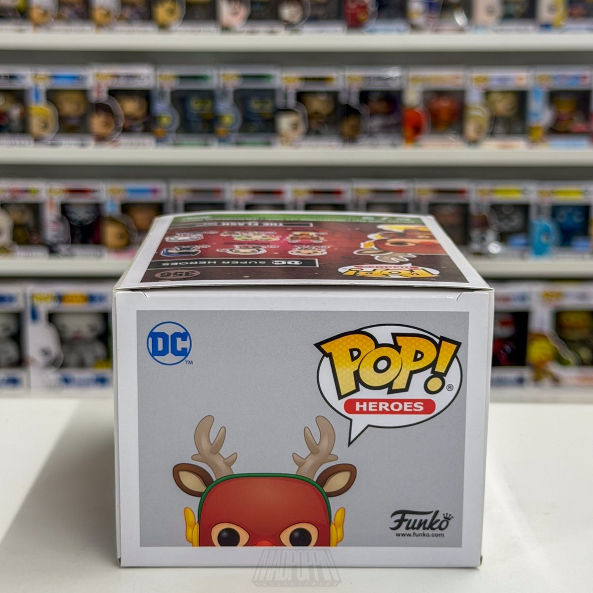 Funko Pop DC Super Heroes The Flash Holiday Dash Reindeer 356 Toy Vinyl Figure
