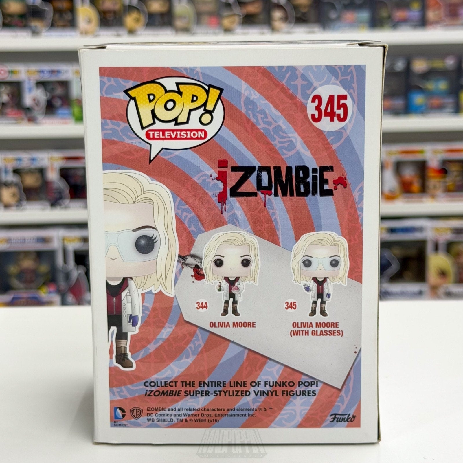 Funko Pop TV iZombie Olivia Moore 345 Supernatural Drama Series Toy Vinyl Figure