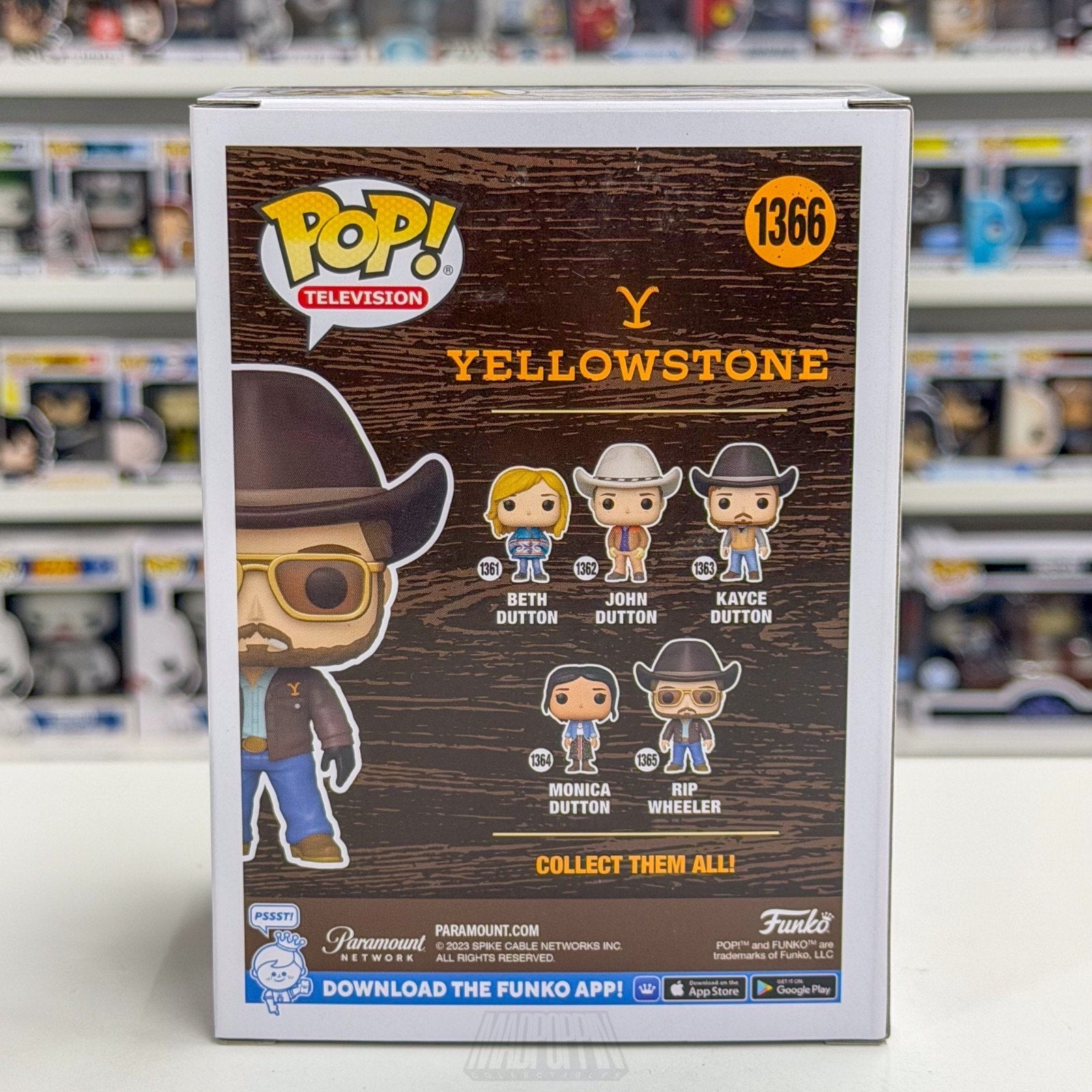 Funko Pop TV Yellowstone Rip Wheeler Exclusive 1366 Western Drama Vinyl Figure