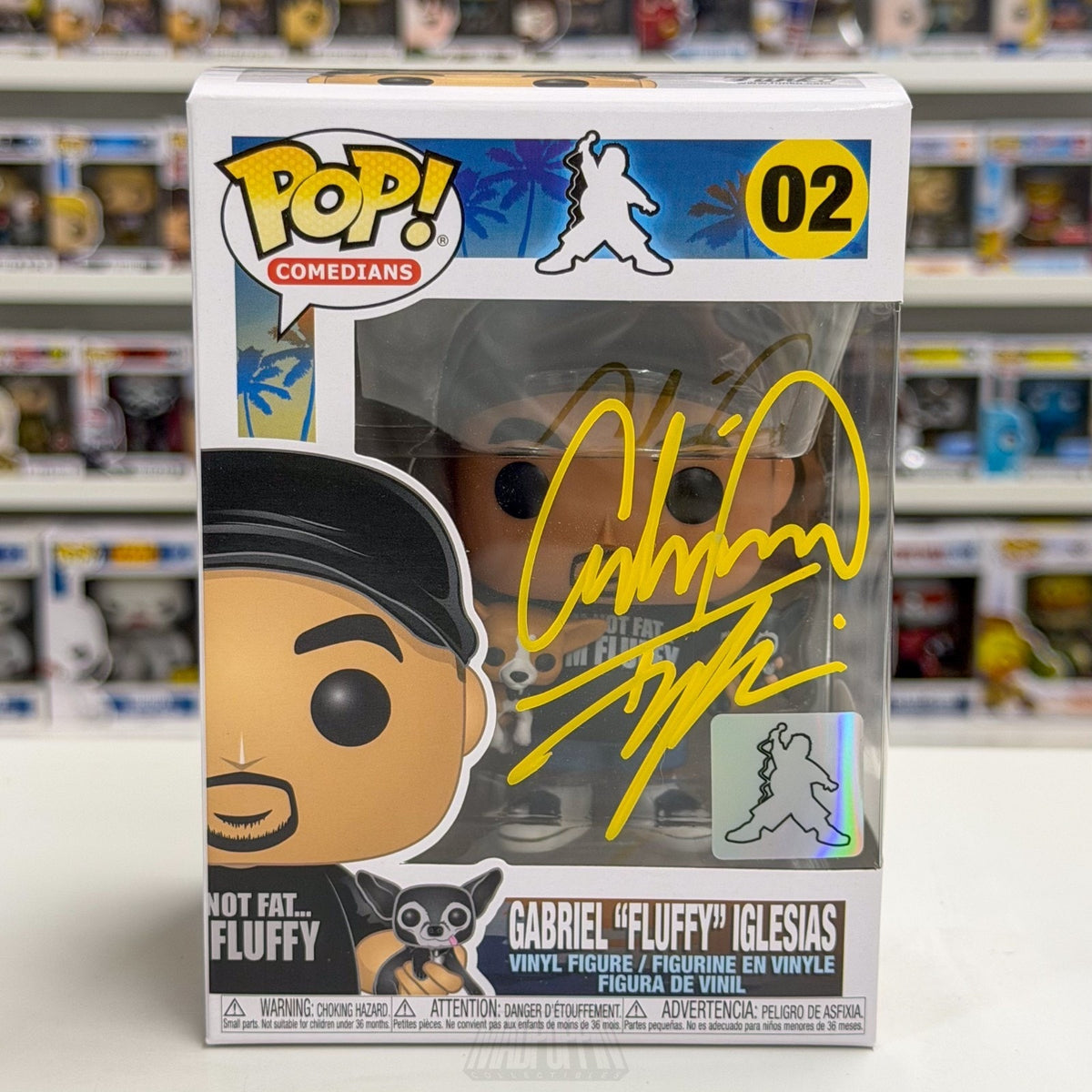 Funko Pop Comedians Gabriel Fluffy Iglesias Signed Auto JSA 02 Toy Vinyl Figure