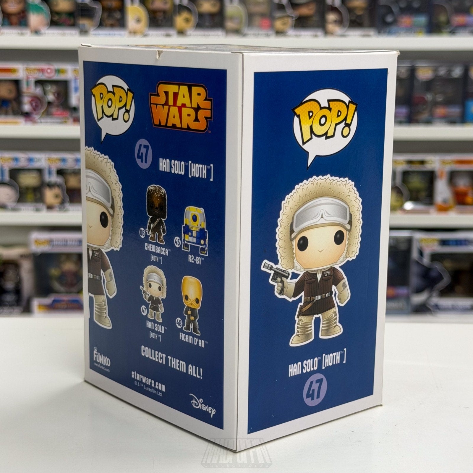 Funko Pop Star Wars Han Solo Hoth Blue Box GameStop 47 ESB Ice Toy Vinyl Figure