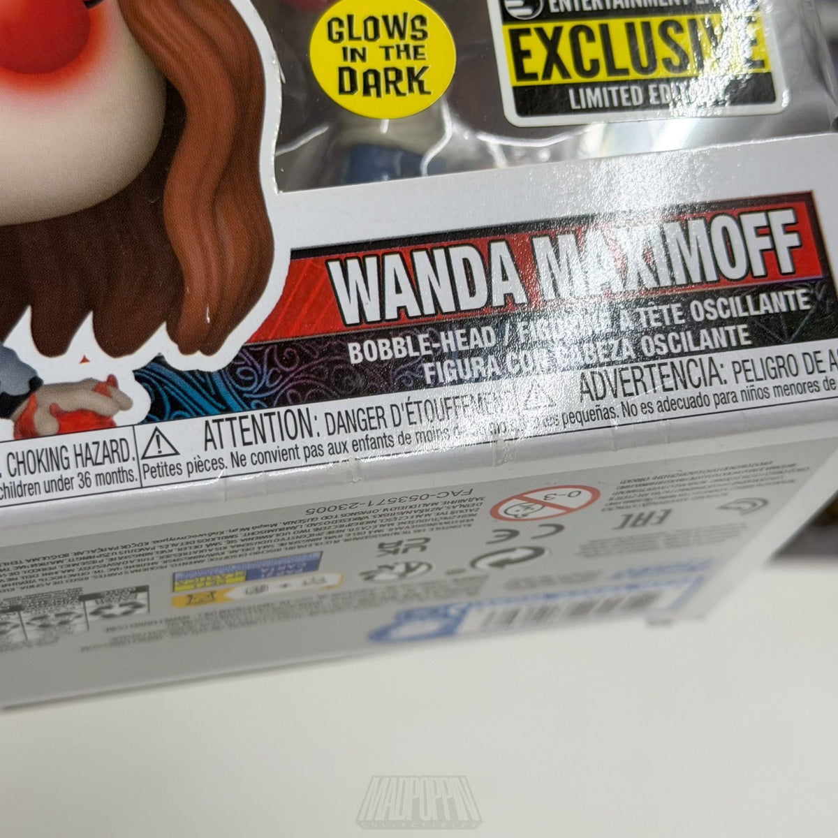 Funko Pop Marvel Wanda Maximoff Entertainment Earth Glow 1216 Witch Vinyl Figure