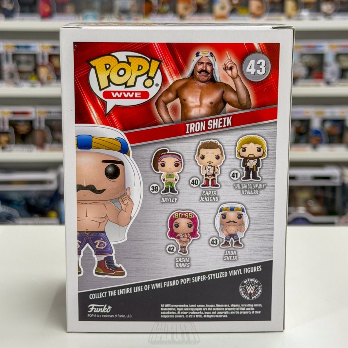 Funko Pop WWE Iron Sheik 43 WWF Professional Wrestling Champ Toy Vinyl Figure
