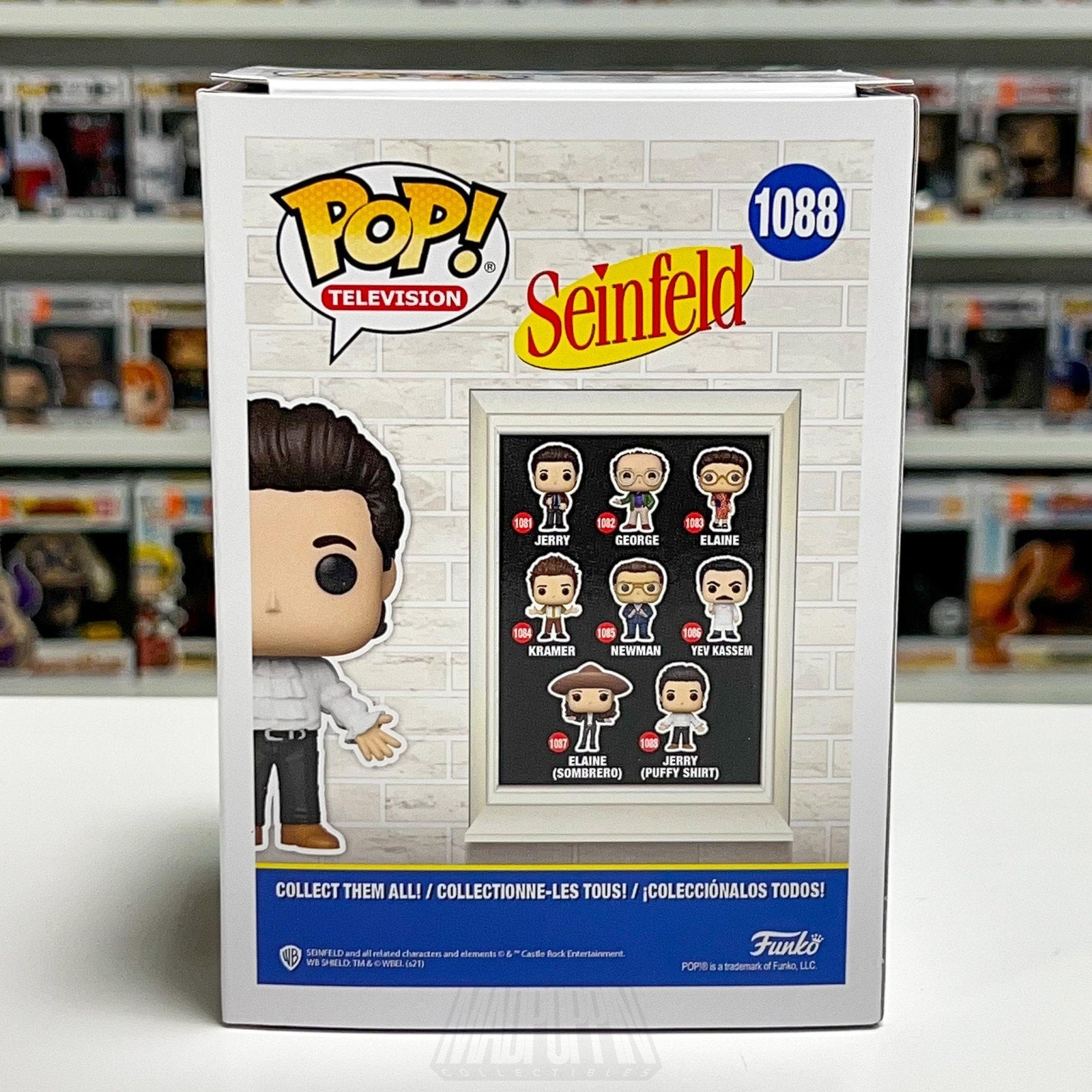 Funko Pop TV Seinfeld Jerry White Puffy Shirt 1088 Comedy Sitcom Vinyl Figure