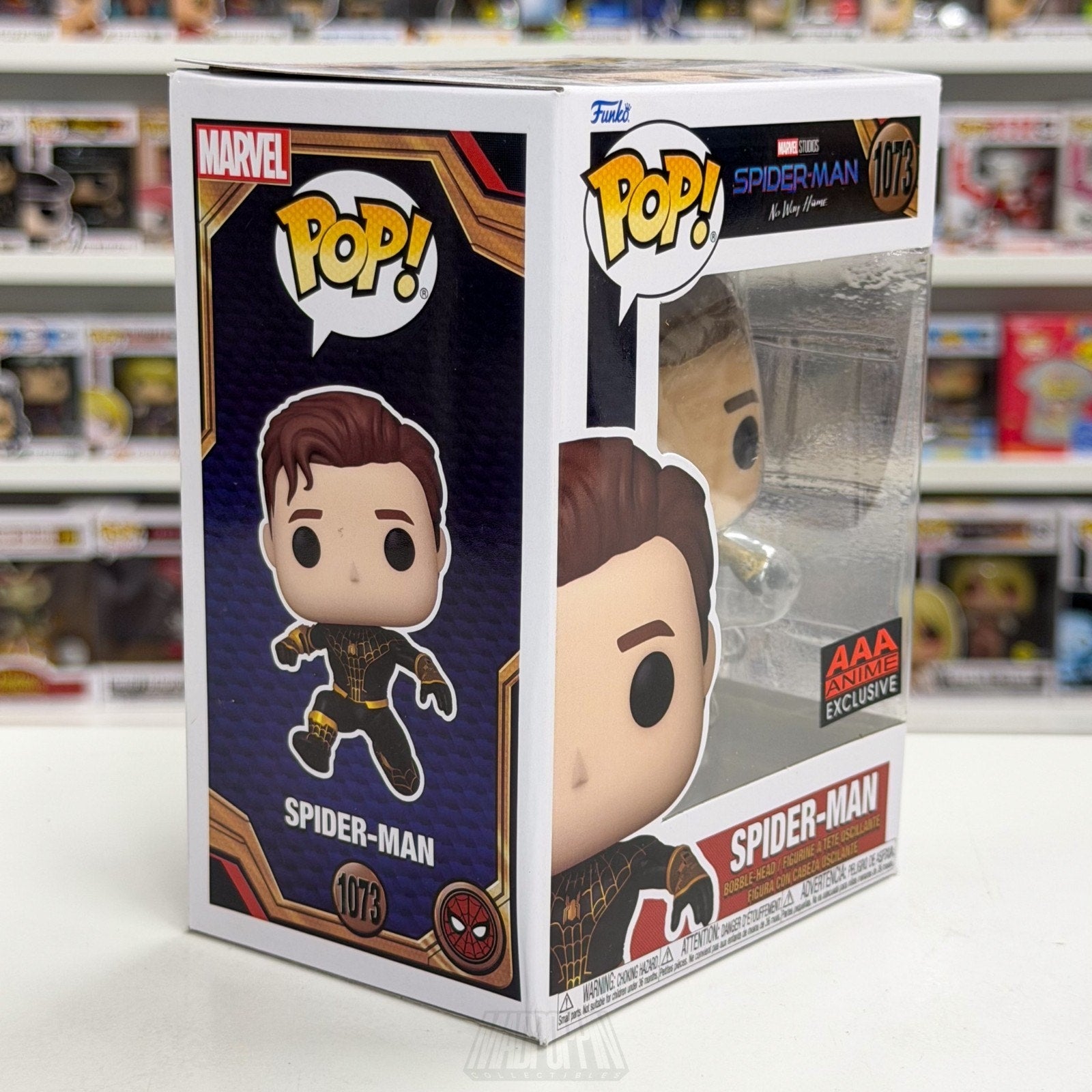Funko Pop Marvel Spider-Man No Way Home Unmasked AAA Anime 1073 Toy Vinyl Figure