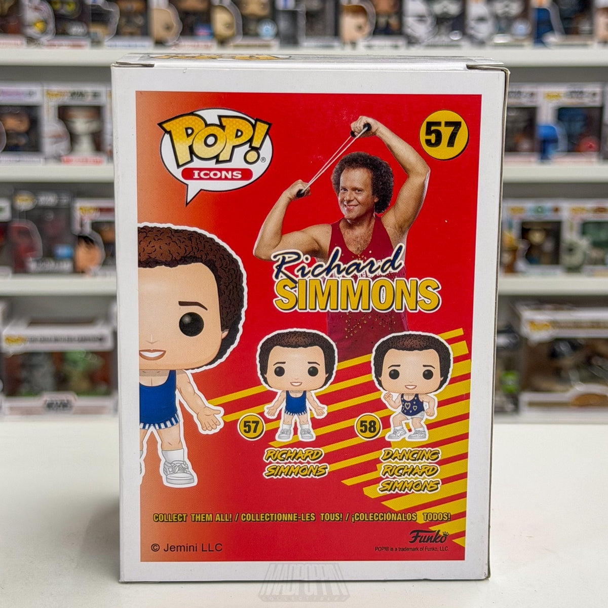 Funko Pop Icons Richard Simmons Blue 57 Fitness Aerobics Instructor Vinyl Figure