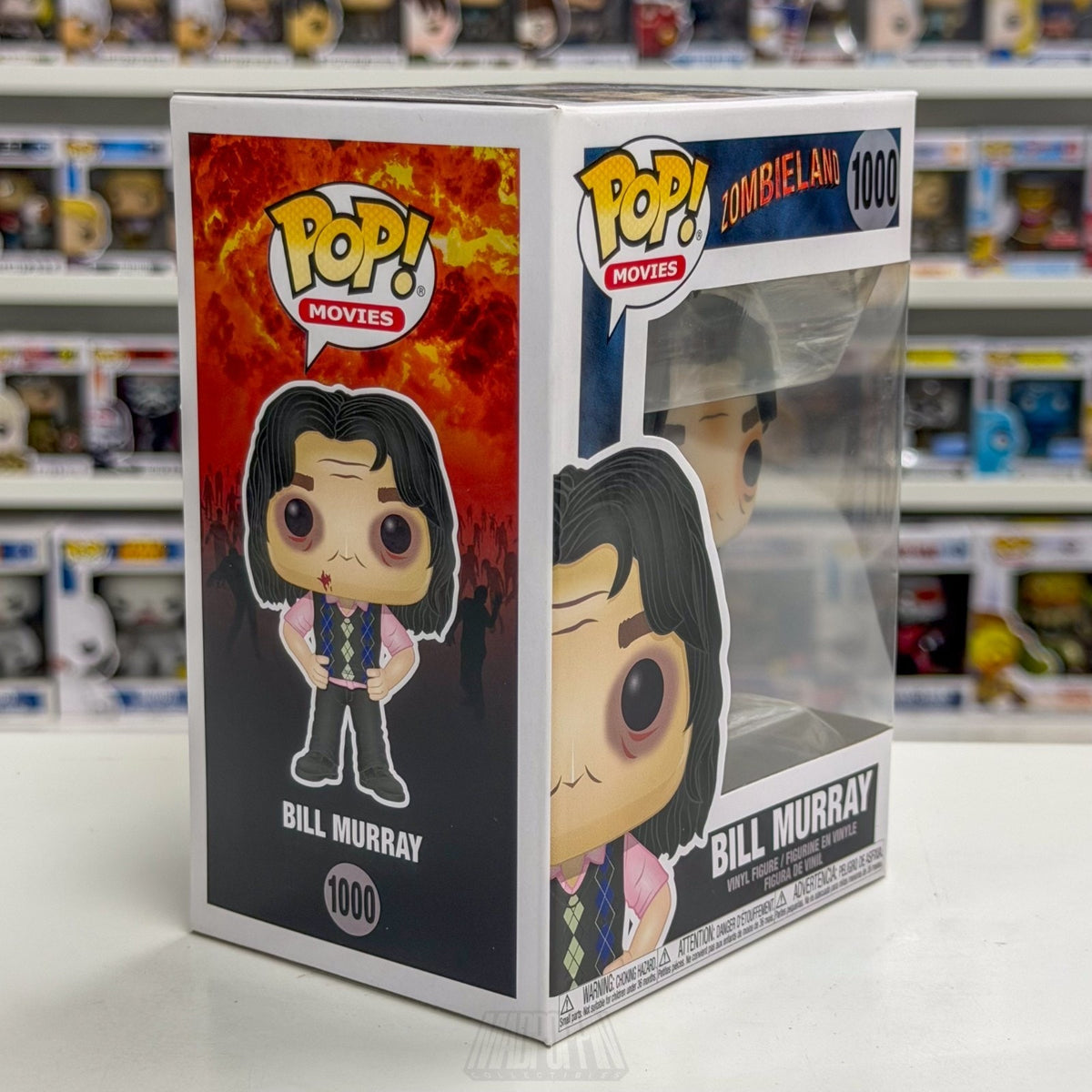 Funko Pop Movies Zombieland Bill Murray 1000 Apocalypse Horror Comedy Toy Figure