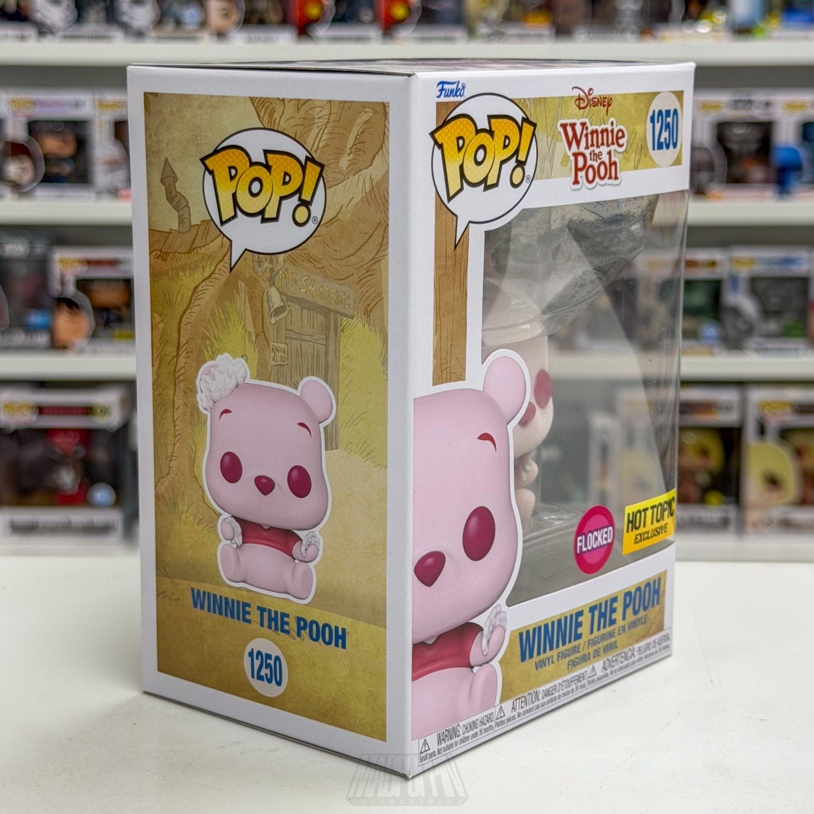 Funko Pop Disney Winnie The Pooh Pink Flocked Hot Topic 1250 Toy Vinyl Figure