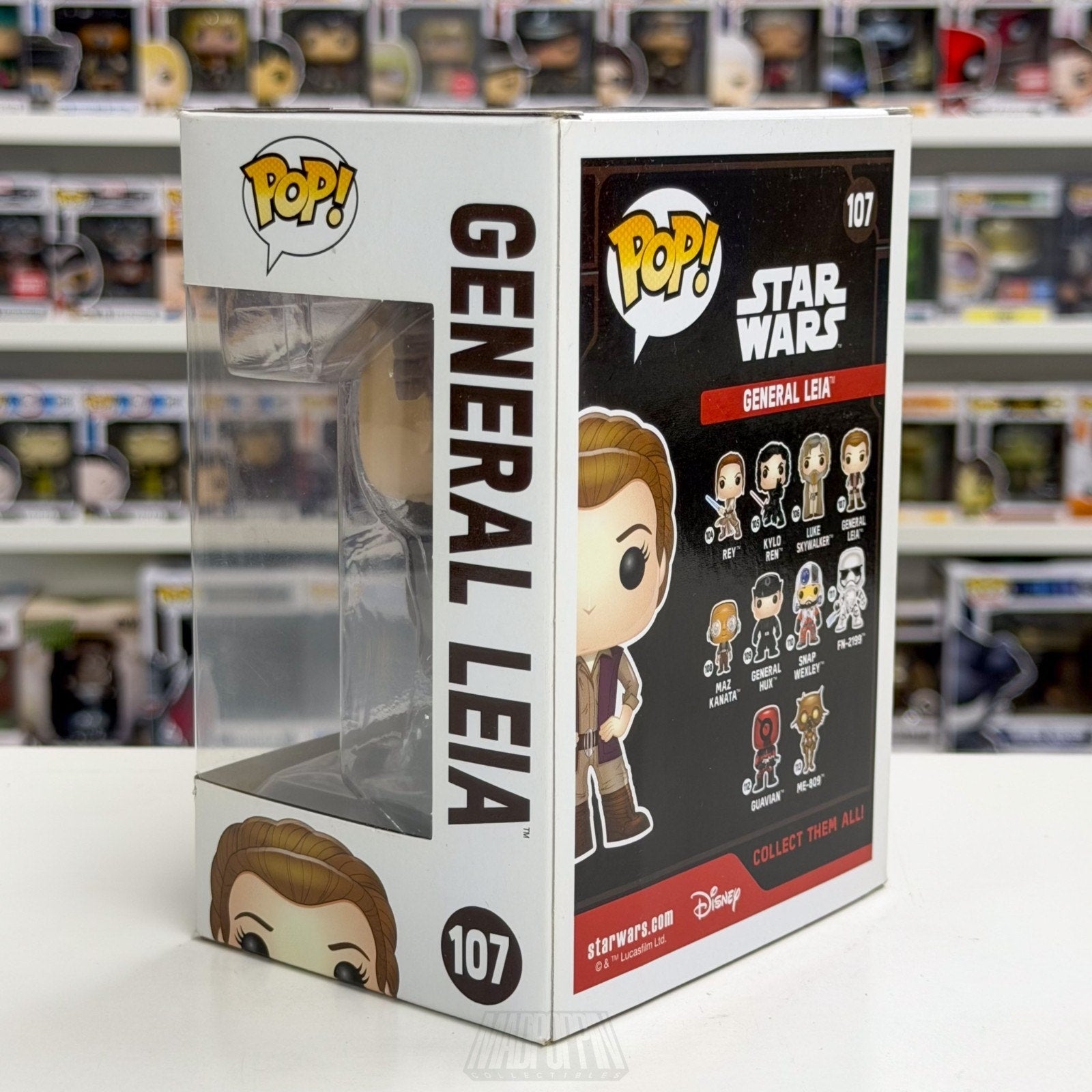 Funko Pop Star Wars Force Awakens General Leia 107 Jedi Princess Vinyl Figure