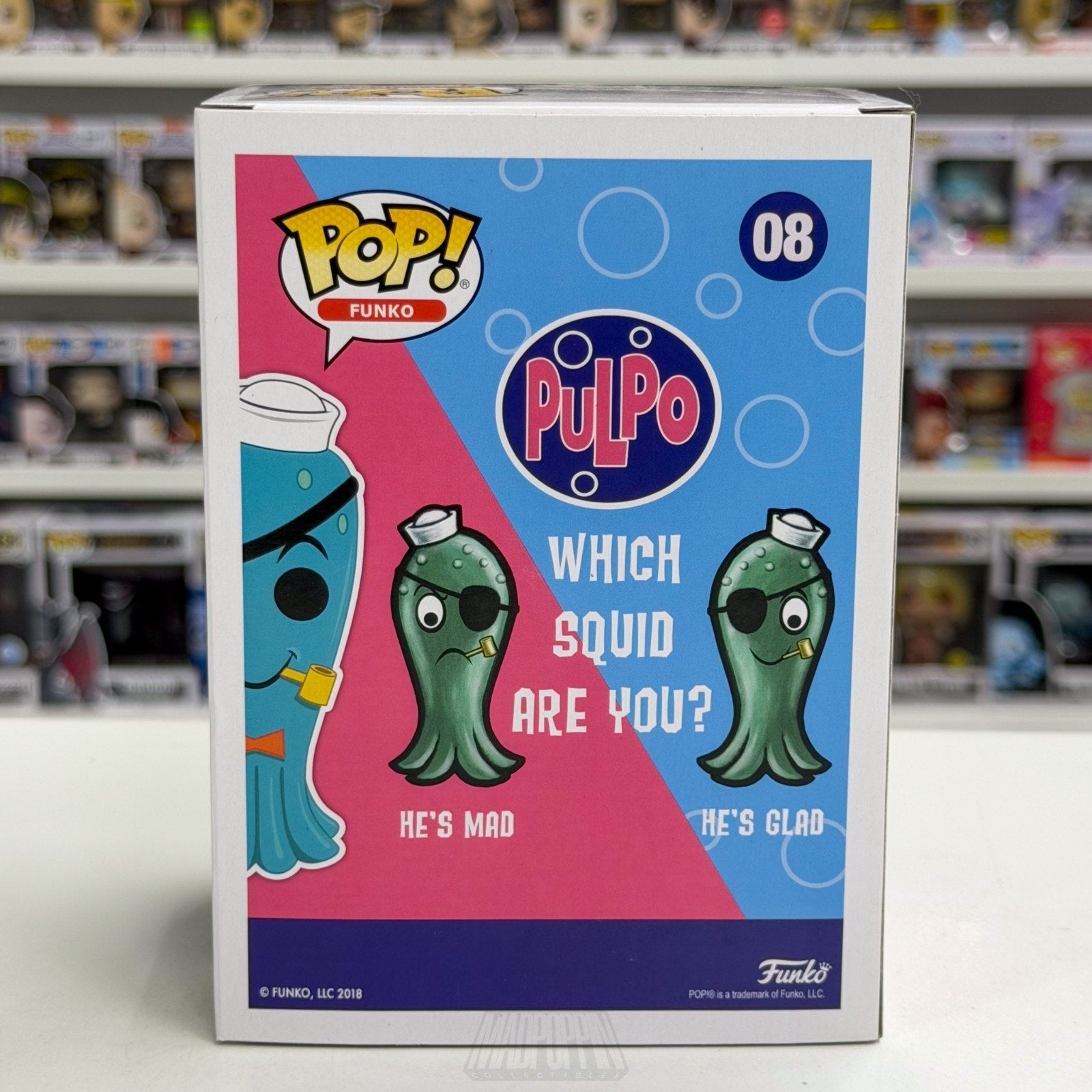 Funko Pop Spastik Fantastik Plastik Pulpo ECCC 2500 PCS 08 Squid Vinyl Figure